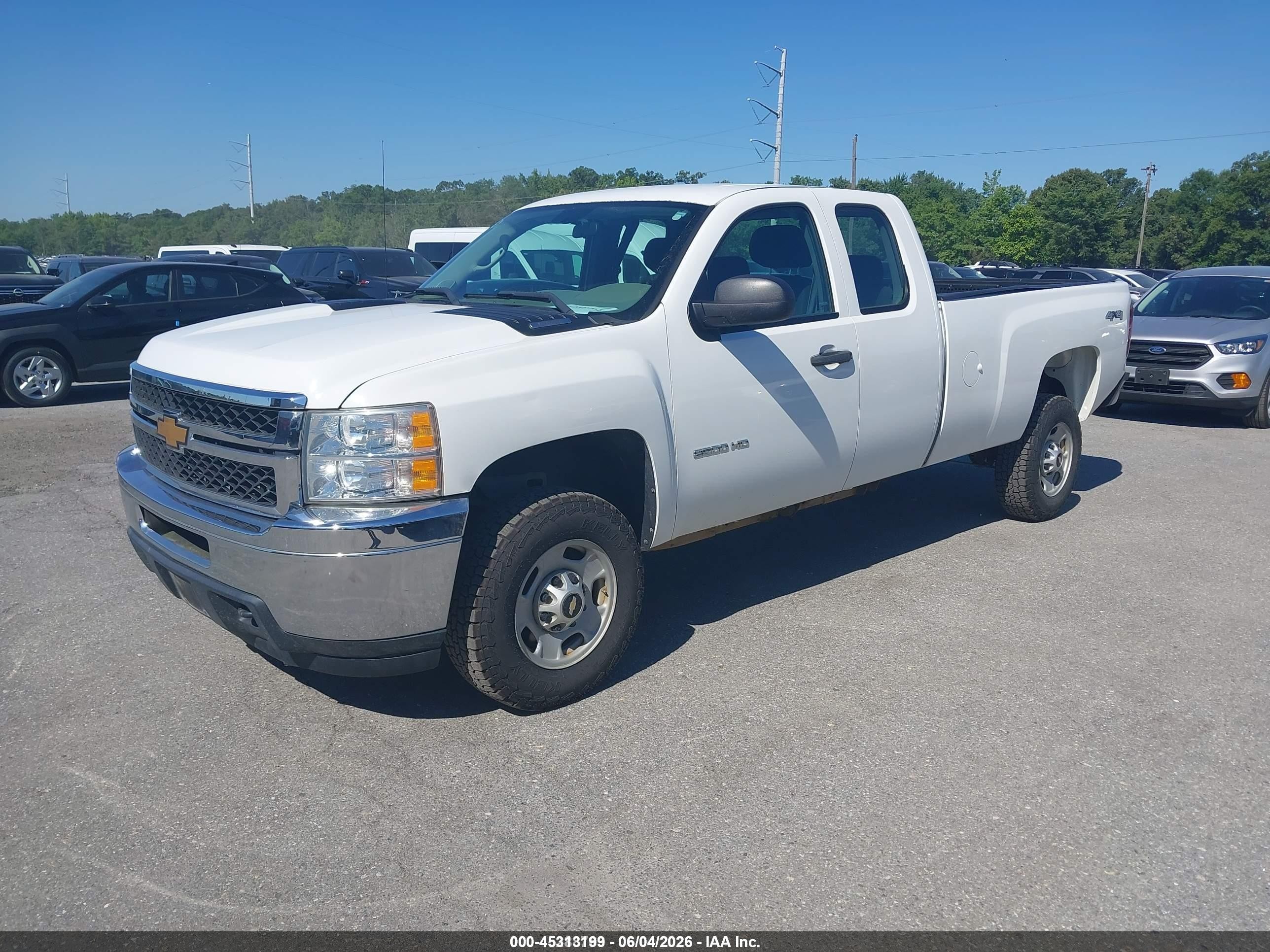 2013 Chevrolet Silverado 2500hd Work Truck White vin: 1GC2KVCGXDZ124612