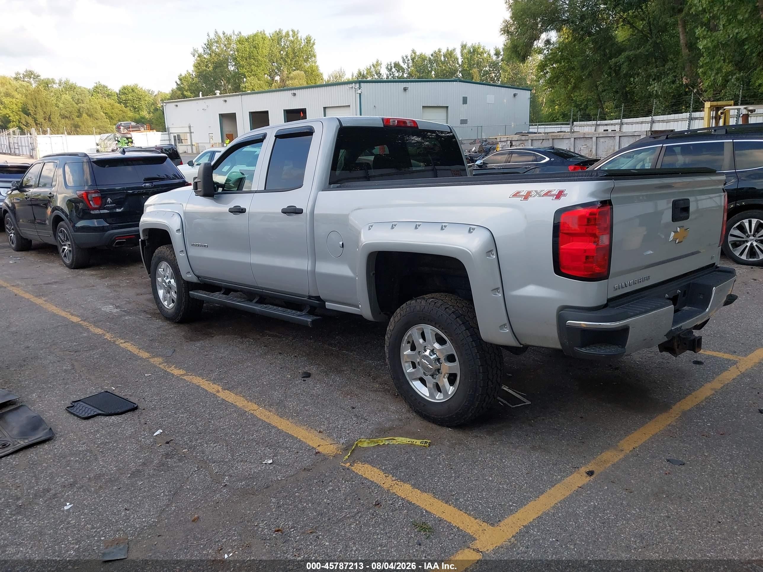 2015 Chevrolet Silverado 2500hd Lt Silver vin: 1GC2KVEG2FZ131196