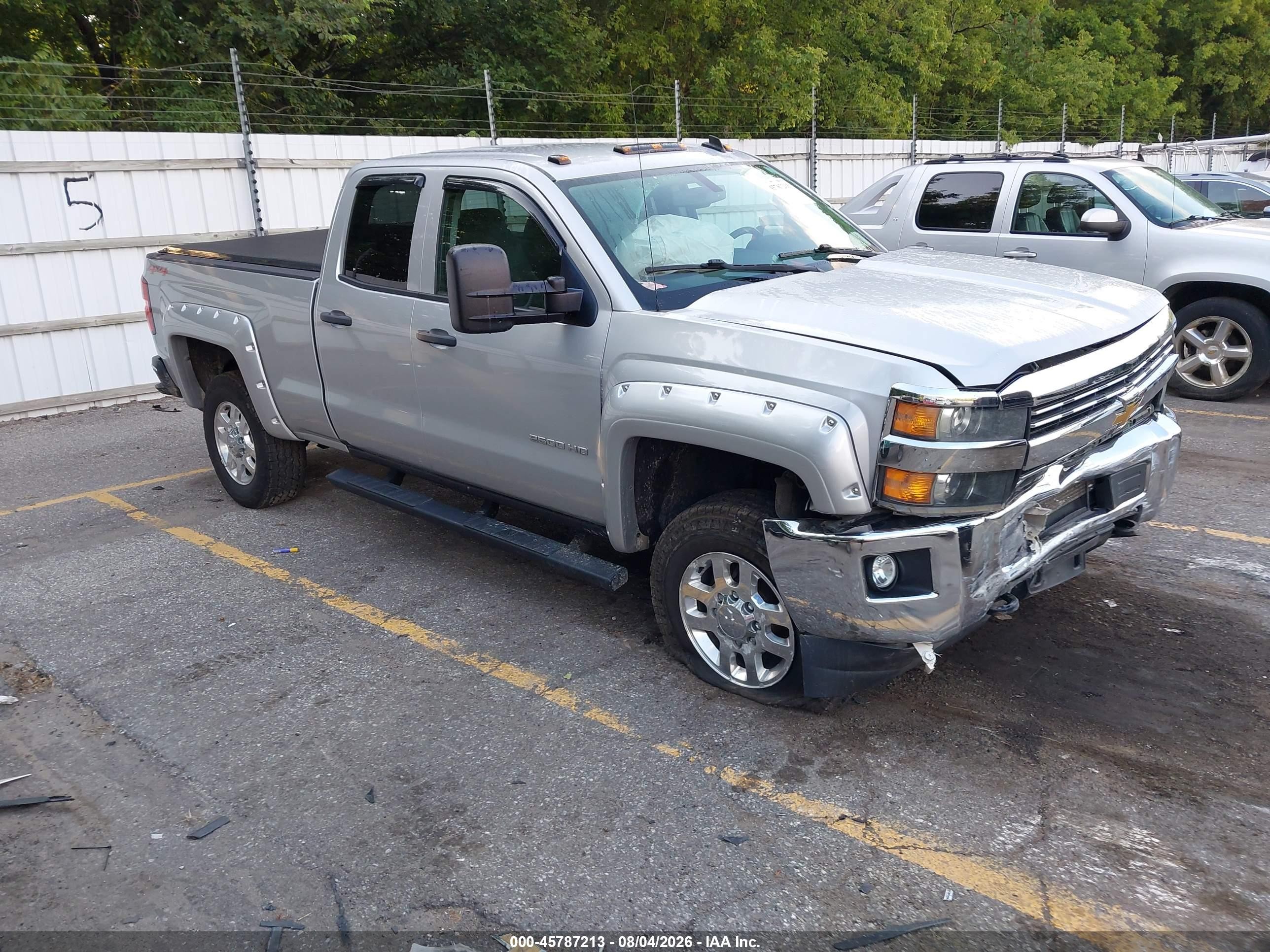 2015 Chevrolet Silverado 2500hd Lt Silver vin: 1GC2KVEG2FZ131196