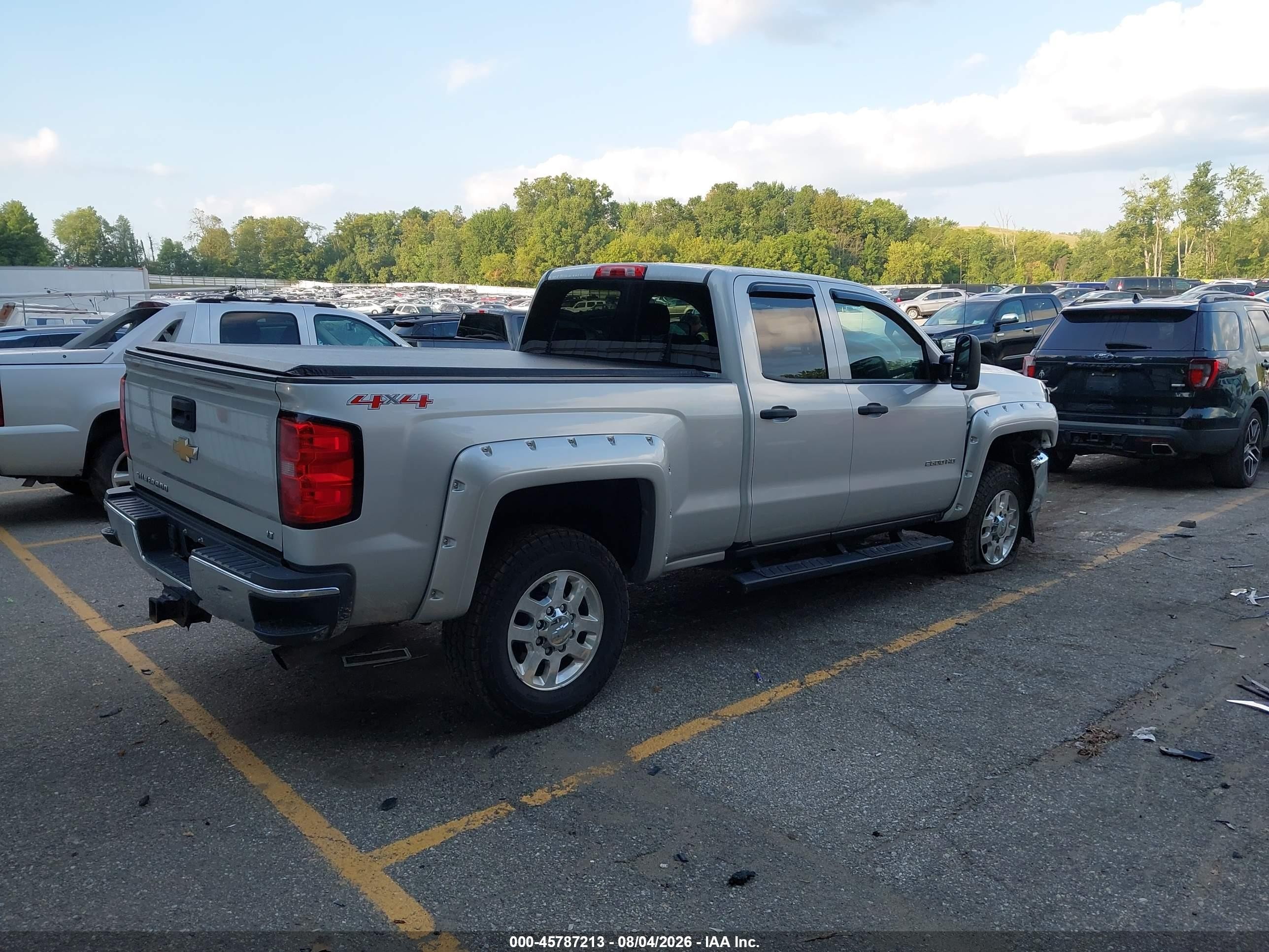 2015 Chevrolet Silverado 2500hd Lt Silver vin: 1GC2KVEG2FZ131196