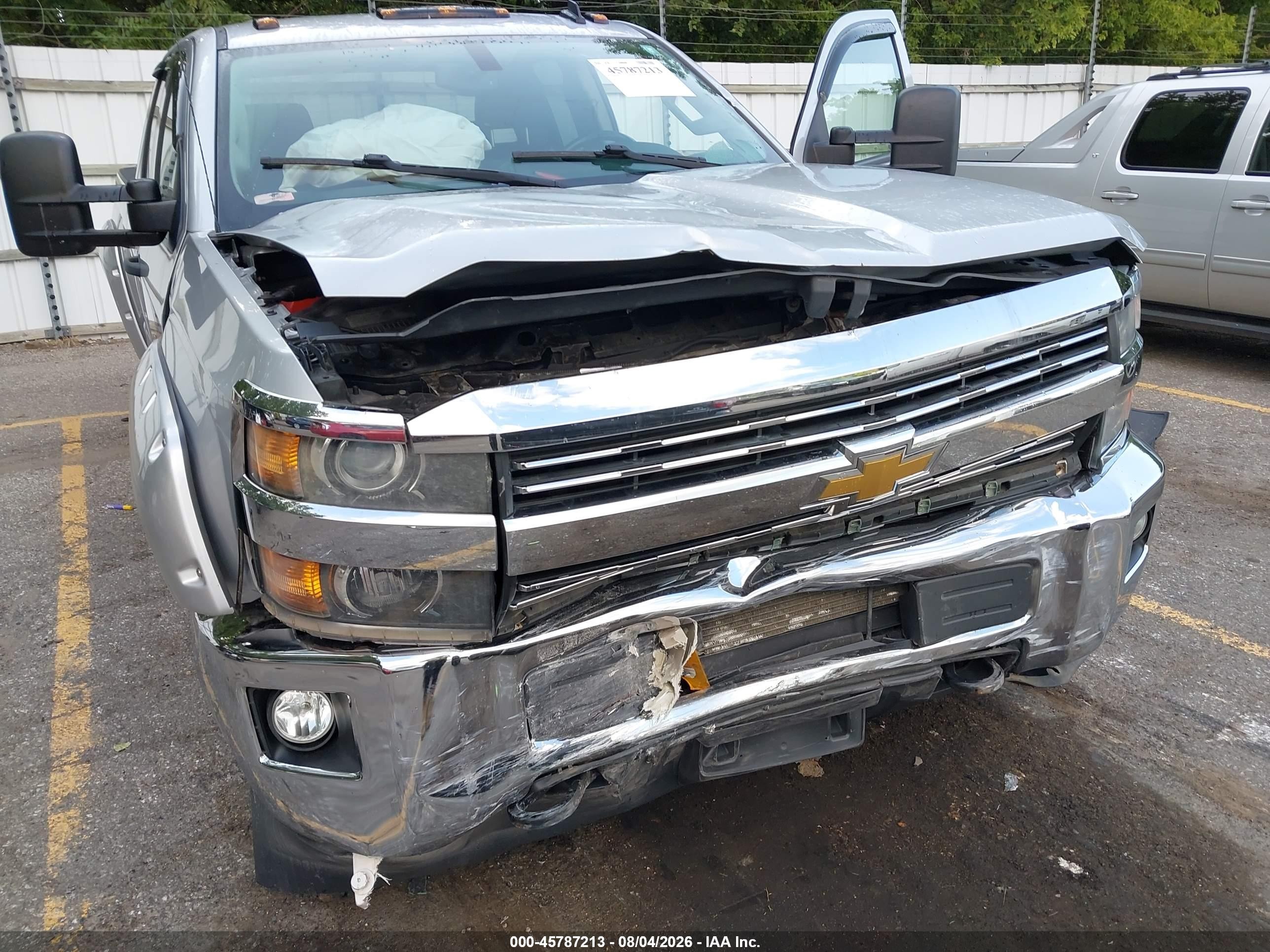2015 Chevrolet Silverado 2500hd Lt Silver vin: 1GC2KVEG2FZ131196