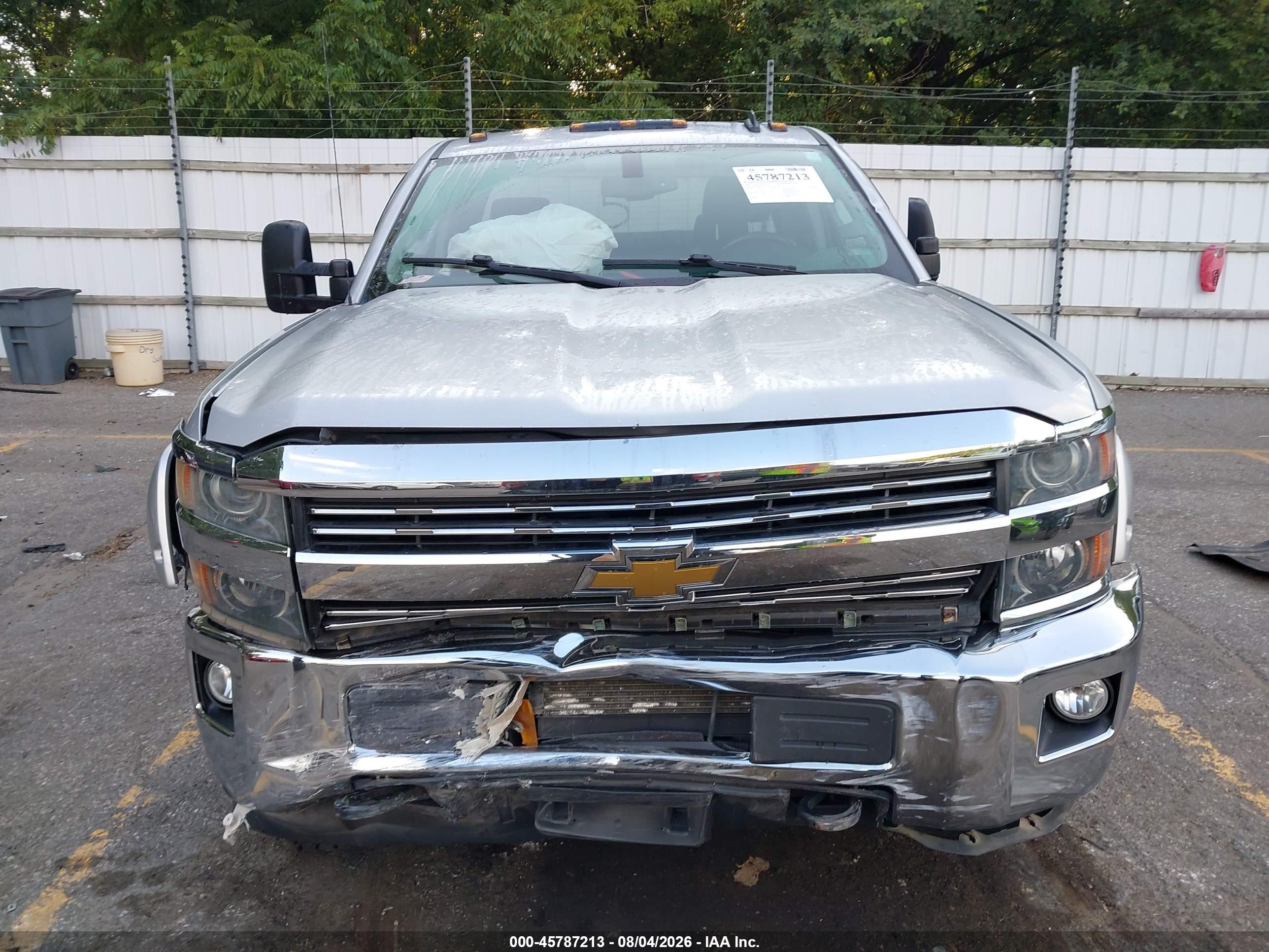 2015 Chevrolet Silverado 2500hd Lt Silver vin: 1GC2KVEG2FZ131196