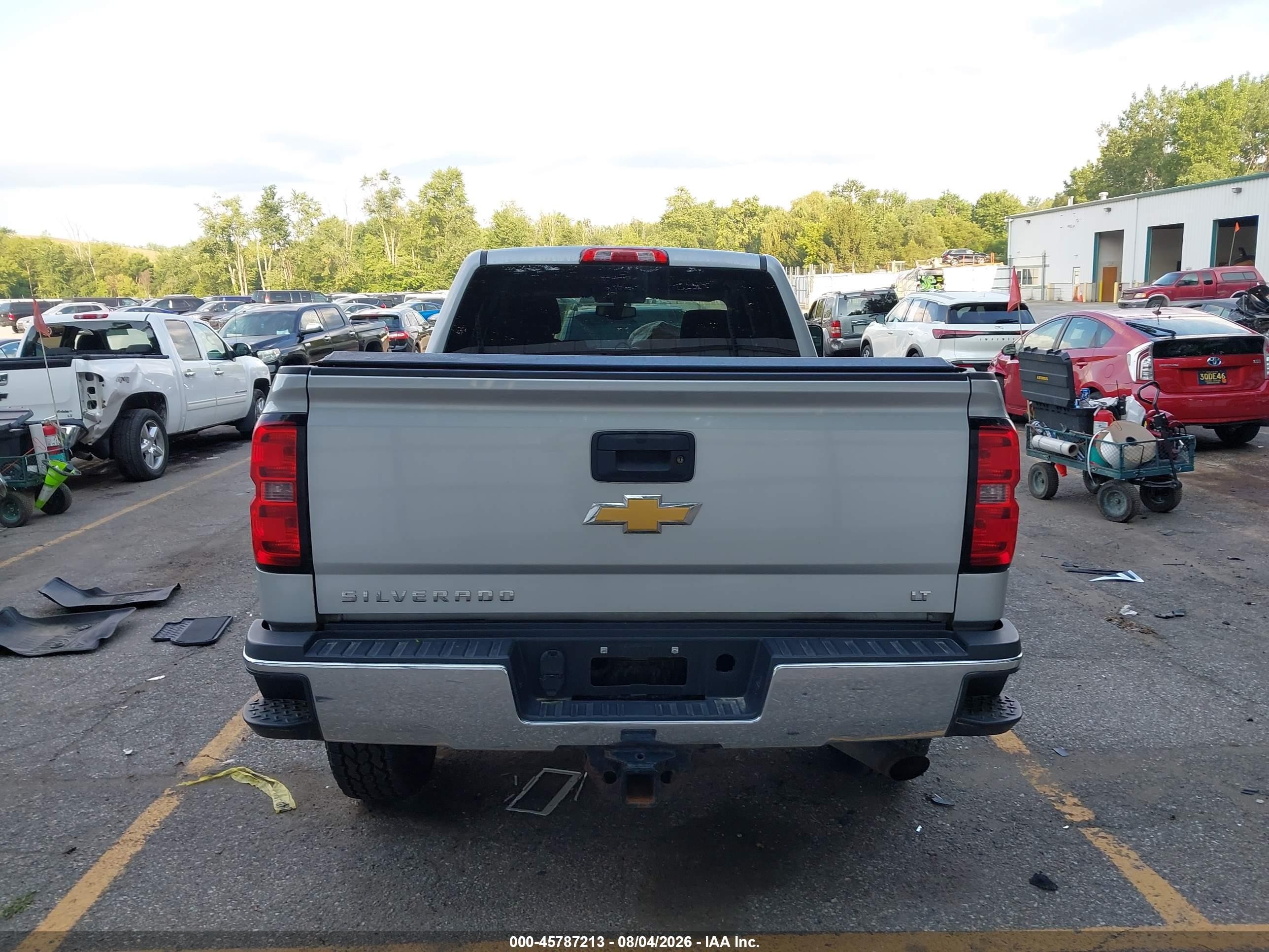 2015 Chevrolet Silverado 2500hd Lt Silver vin: 1GC2KVEG2FZ131196