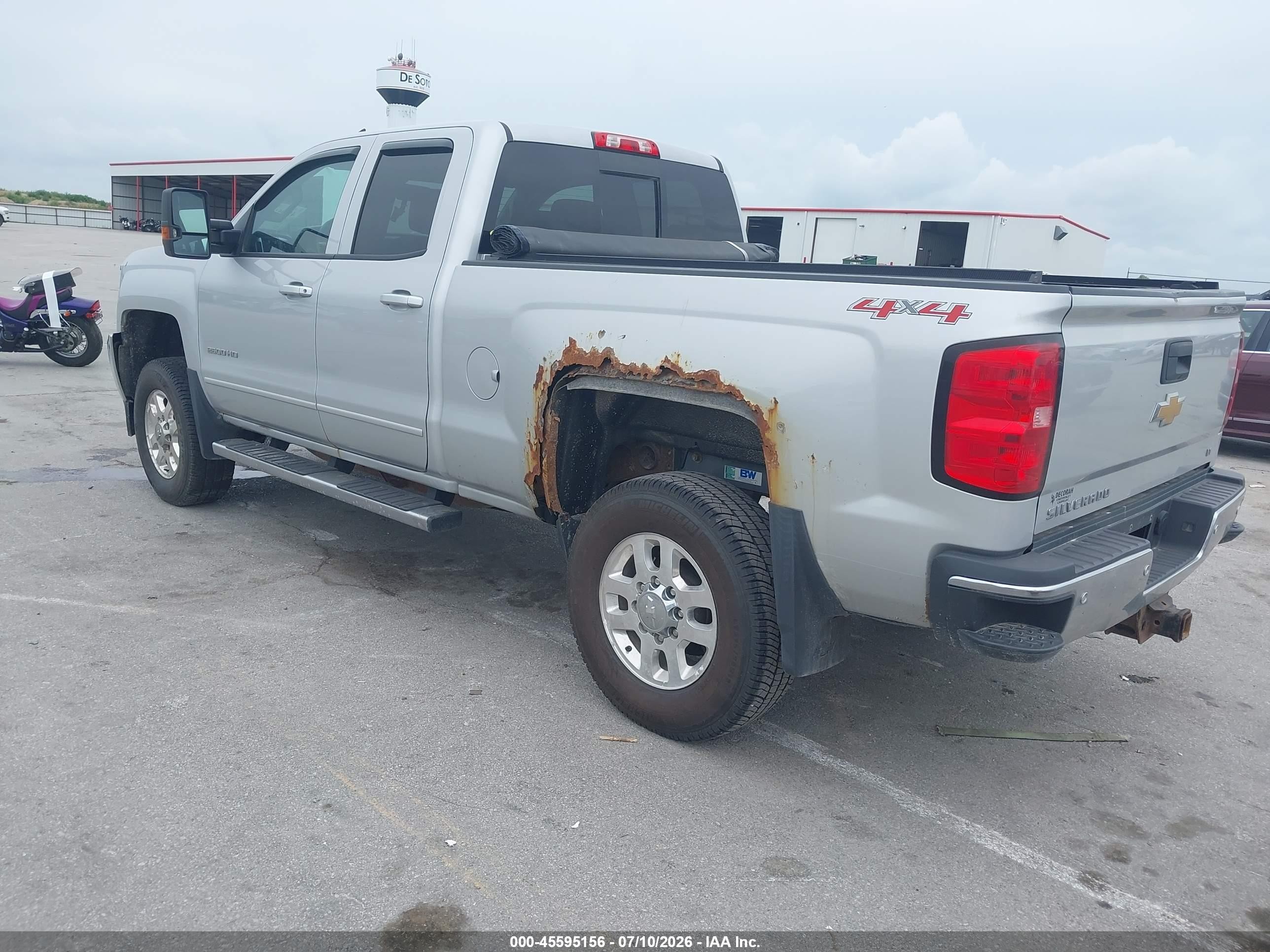 2015 Chevrolet Silverado 2500hd Built After Aug 14 Lt White vin: 1GC2KVEG3FZ511132