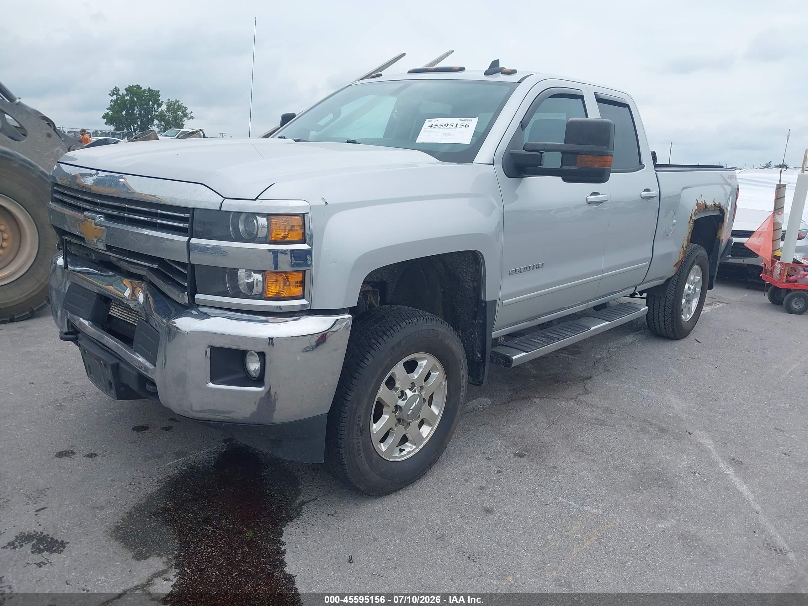 2015 Chevrolet Silverado 2500hd Built After Aug 14 Lt White vin: 1GC2KVEG3FZ511132