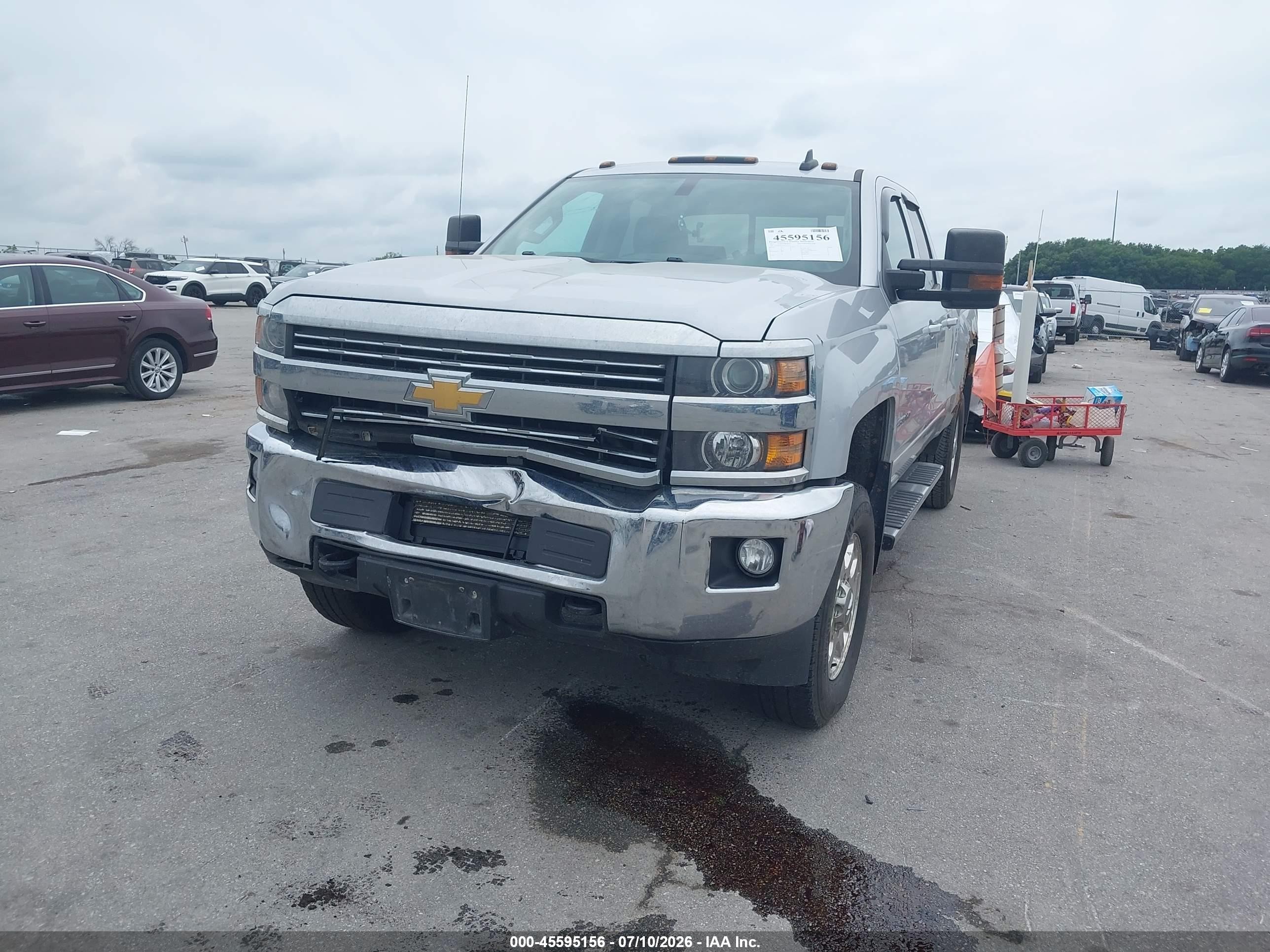 2015 Chevrolet Silverado 2500hd Built After Aug 14 Lt White vin: 1GC2KVEG3FZ511132