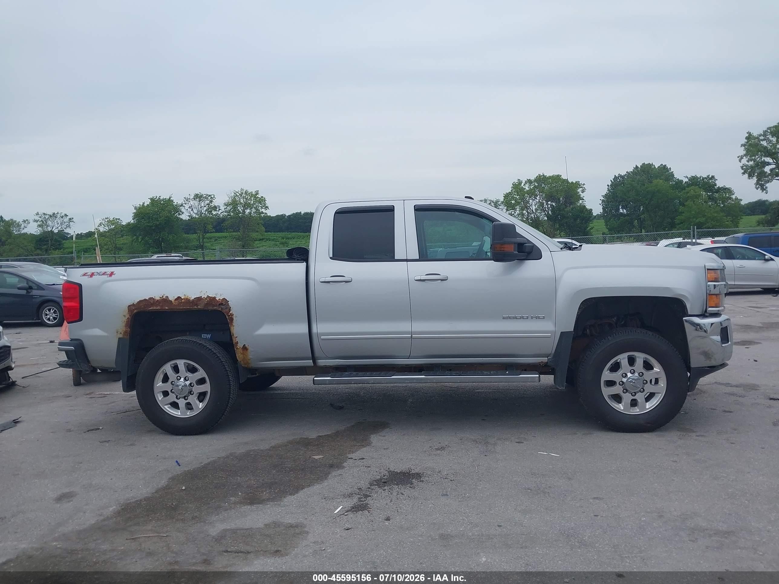 2015 Chevrolet Silverado 2500hd Built After Aug 14 Lt White vin: 1GC2KVEG3FZ511132