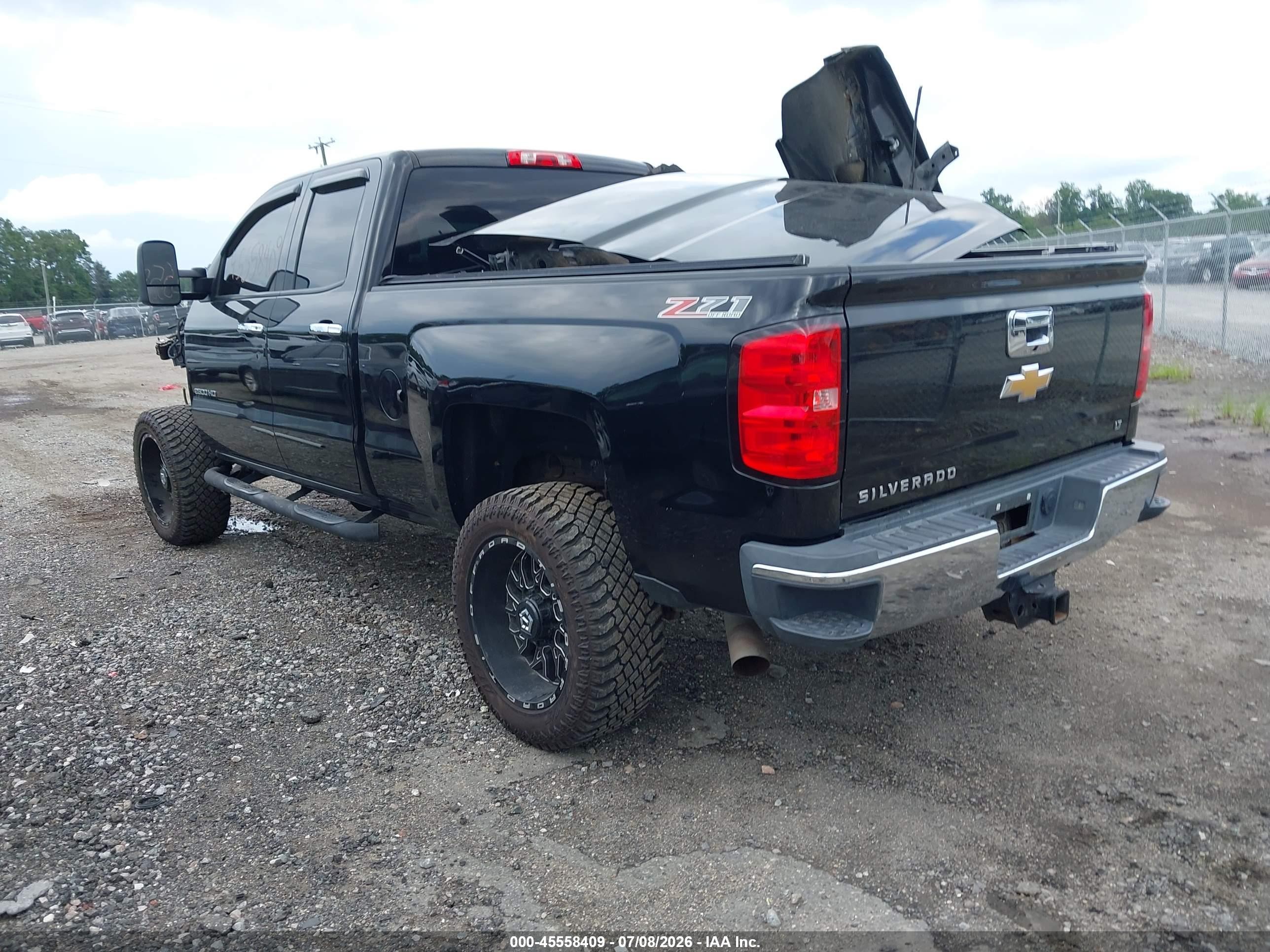 2015 Chevrolet Silverado 2500hd Lt Black vin: 1GC2KVEG5FZ144072