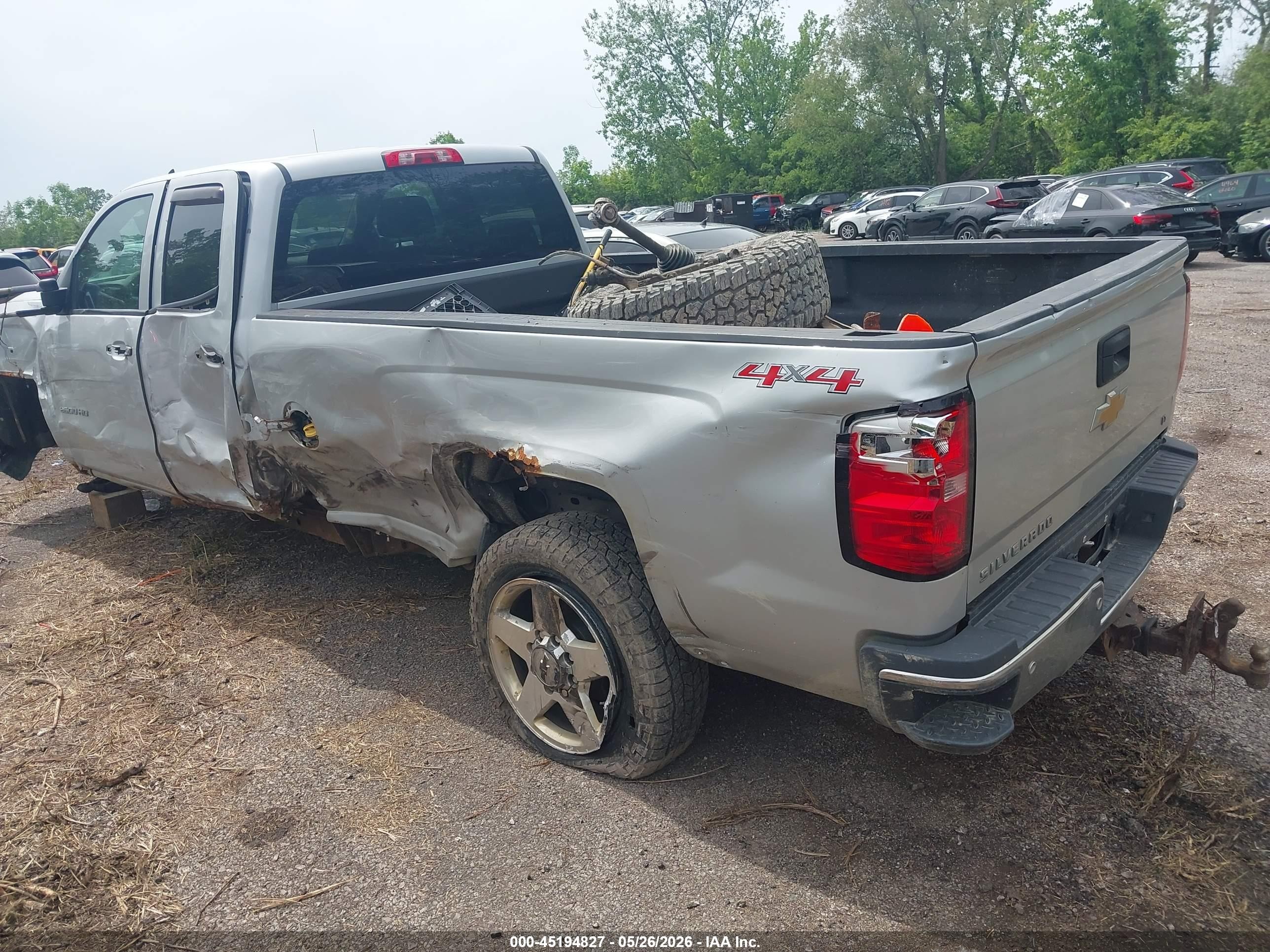 2015 Chevrolet Silverado 2500hd Lt Gray vin: 1GC2KVEG6FZ133162