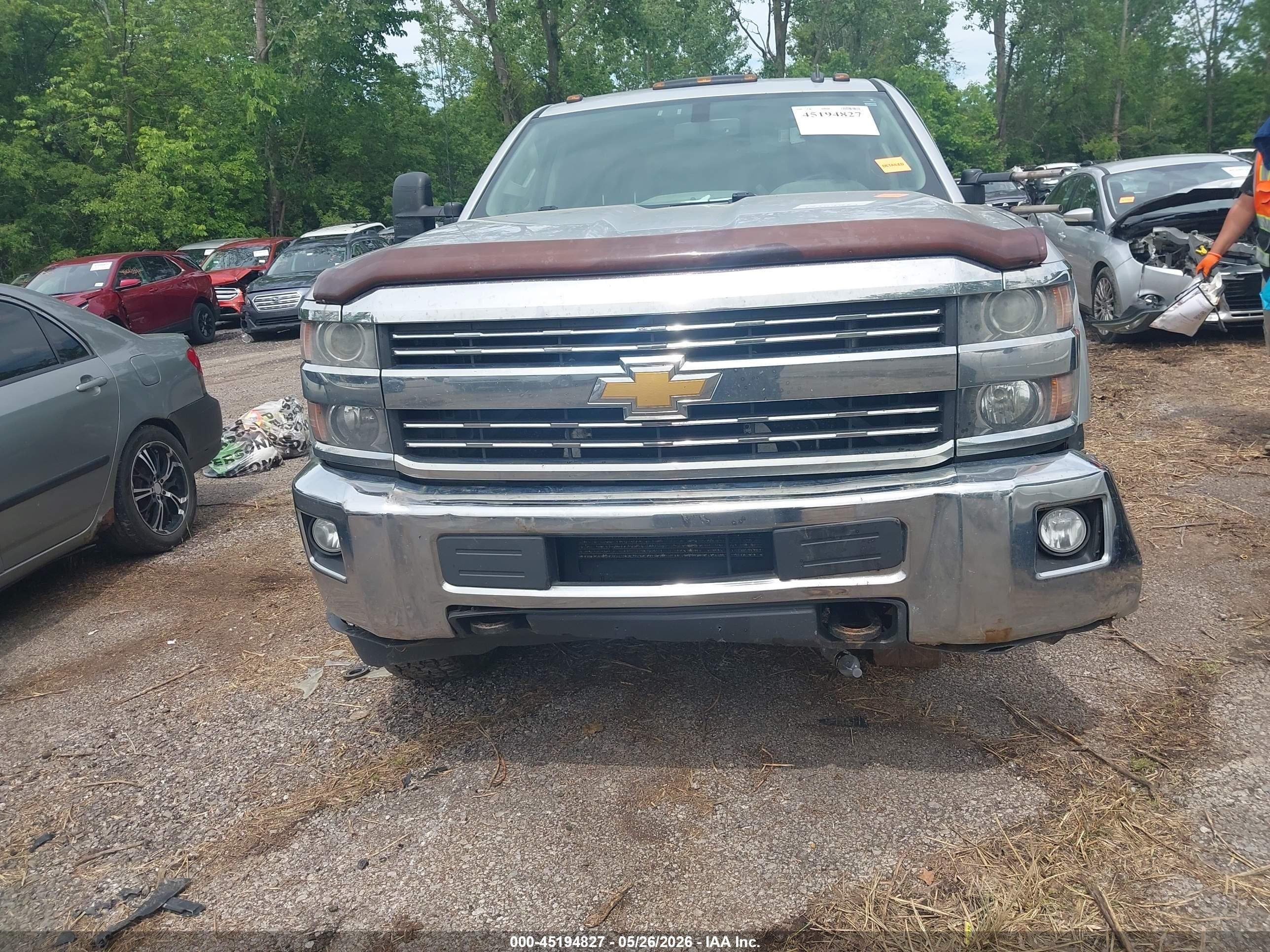 2015 Chevrolet Silverado 2500hd Lt Gray vin: 1GC2KVEG6FZ133162
