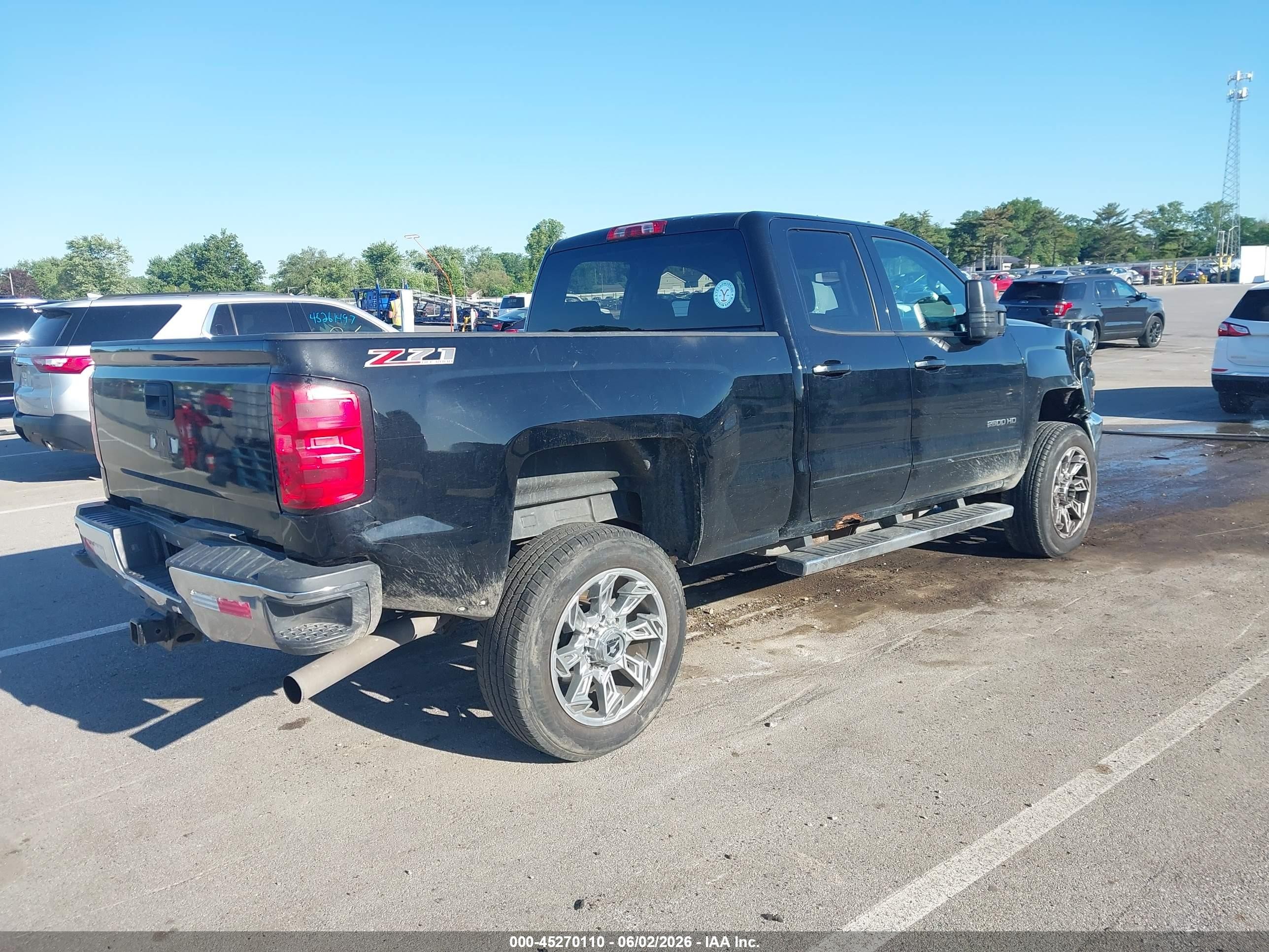2015 Chevrolet Silverado 2500hd Lt Black vin: 1GC2KVEG6FZ558798