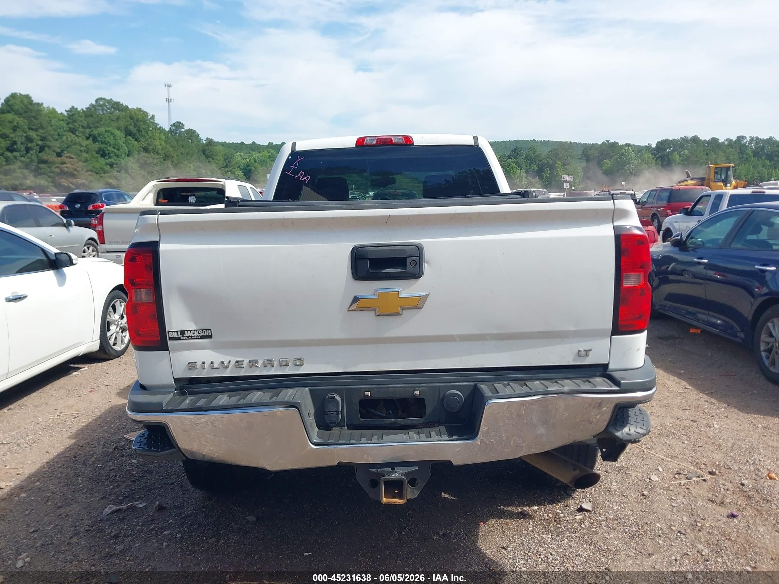2015 Chevrolet Silverado 2500hd Lt White vin: 1GC2KVEG9FZ103962