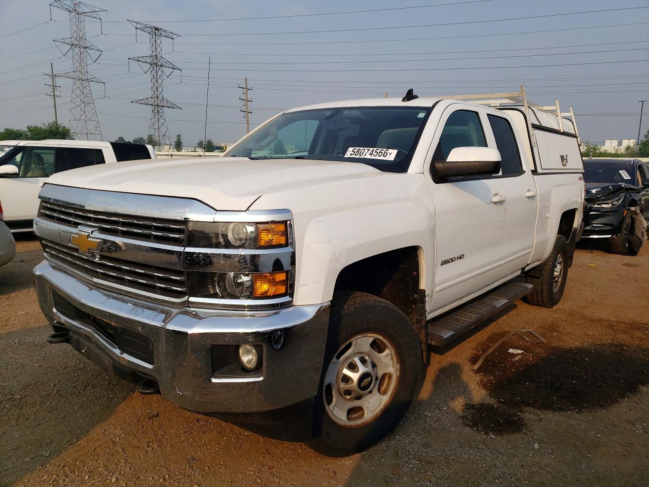 2018 Chevrolet Silverado K2500 Heavy Duty Lt White vin: 1GC2KVEG9JZ223723