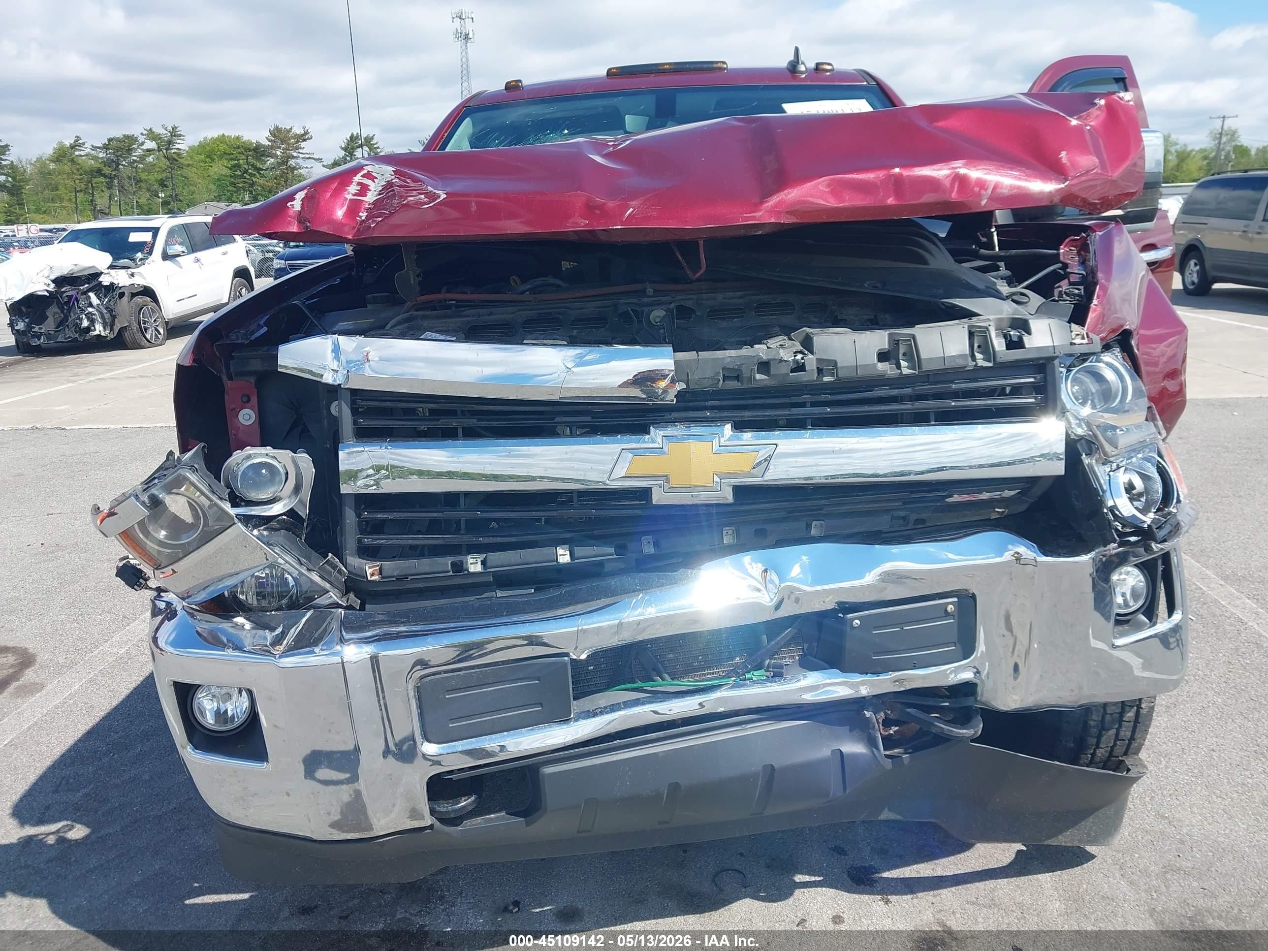 2015 Chevrolet Silverado 2500hd Ltz Бордовый vin: 1GC2KWE81FZ532351