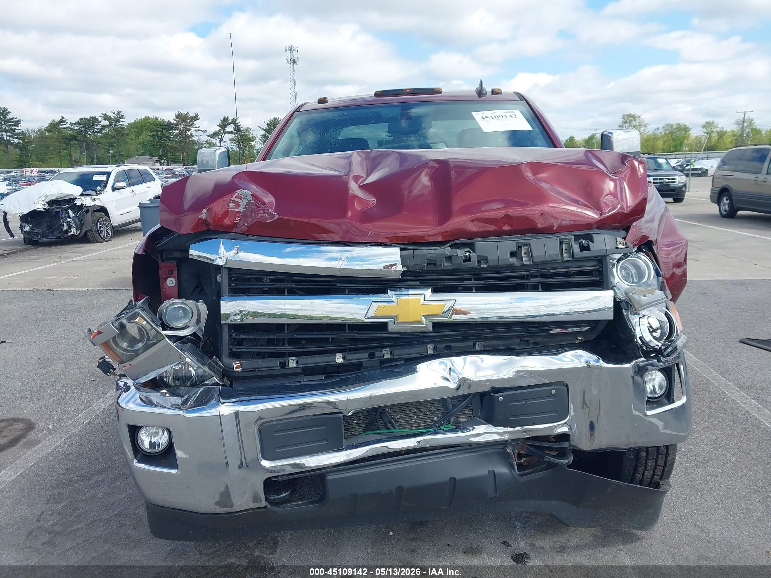 2015 Chevrolet Silverado 2500hd Ltz Бордовый vin: 1GC2KWE81FZ532351