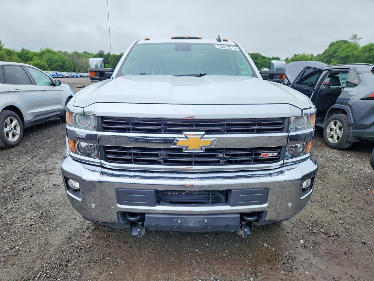 2015 Chevrolet Silverado K2500 Heavy Duty Ltz White vin: 1GC2KWEG6FZ536080