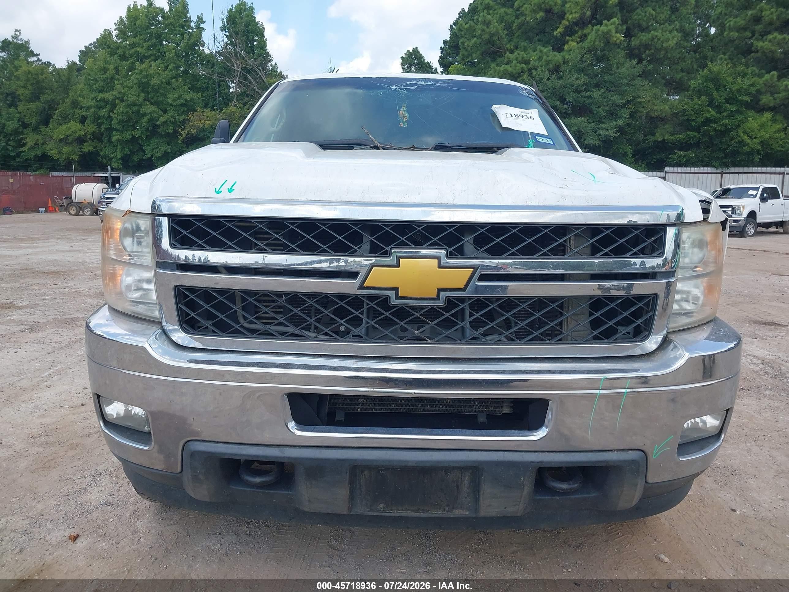 2013 Chevrolet Silverado 2500hd Lt Белый vin: 1GC2KXC84DZ325099