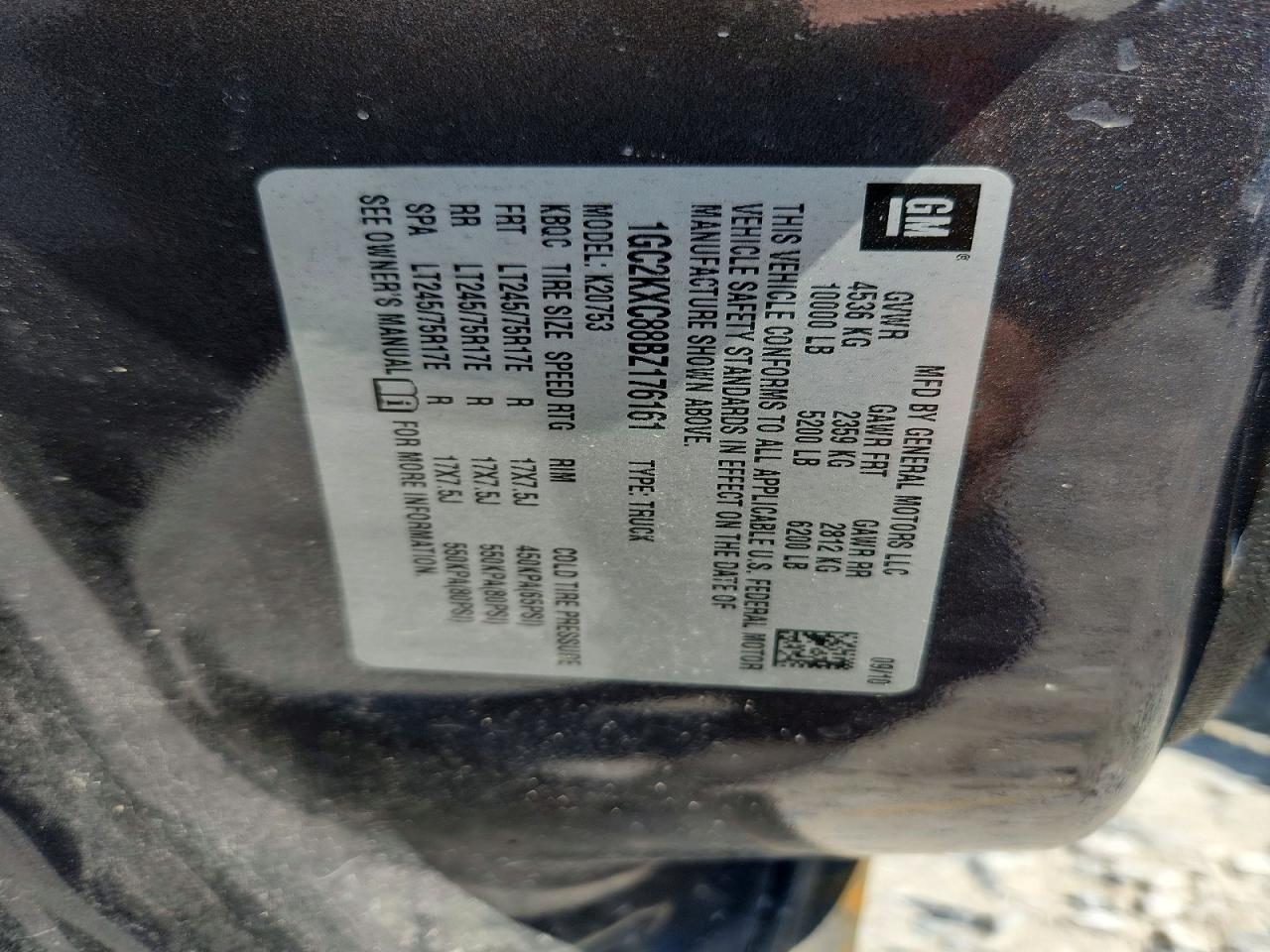 2011 Chevrolet Silverado K2500 Heavy Duty Lt Gray vin: 1GC2KXC88BZ176161