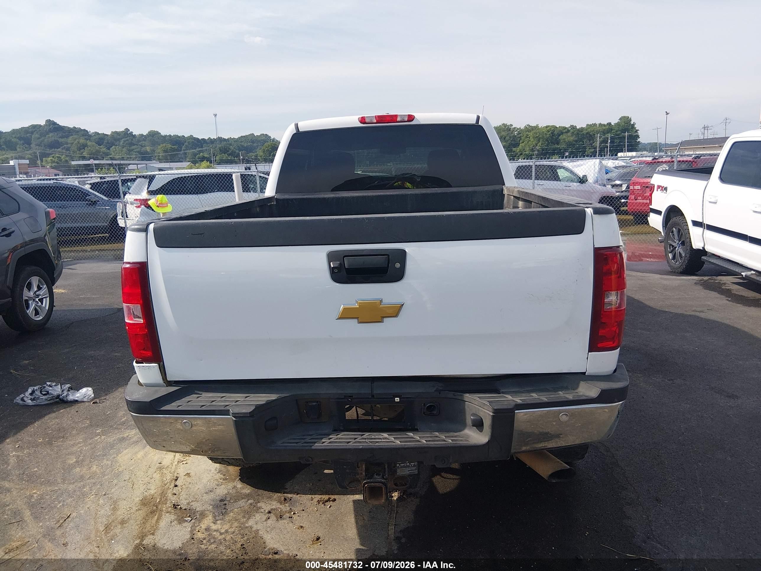 2013 Chevrolet Silverado 2500hd Lt White vin: 1GC2KXCB6DZ355877