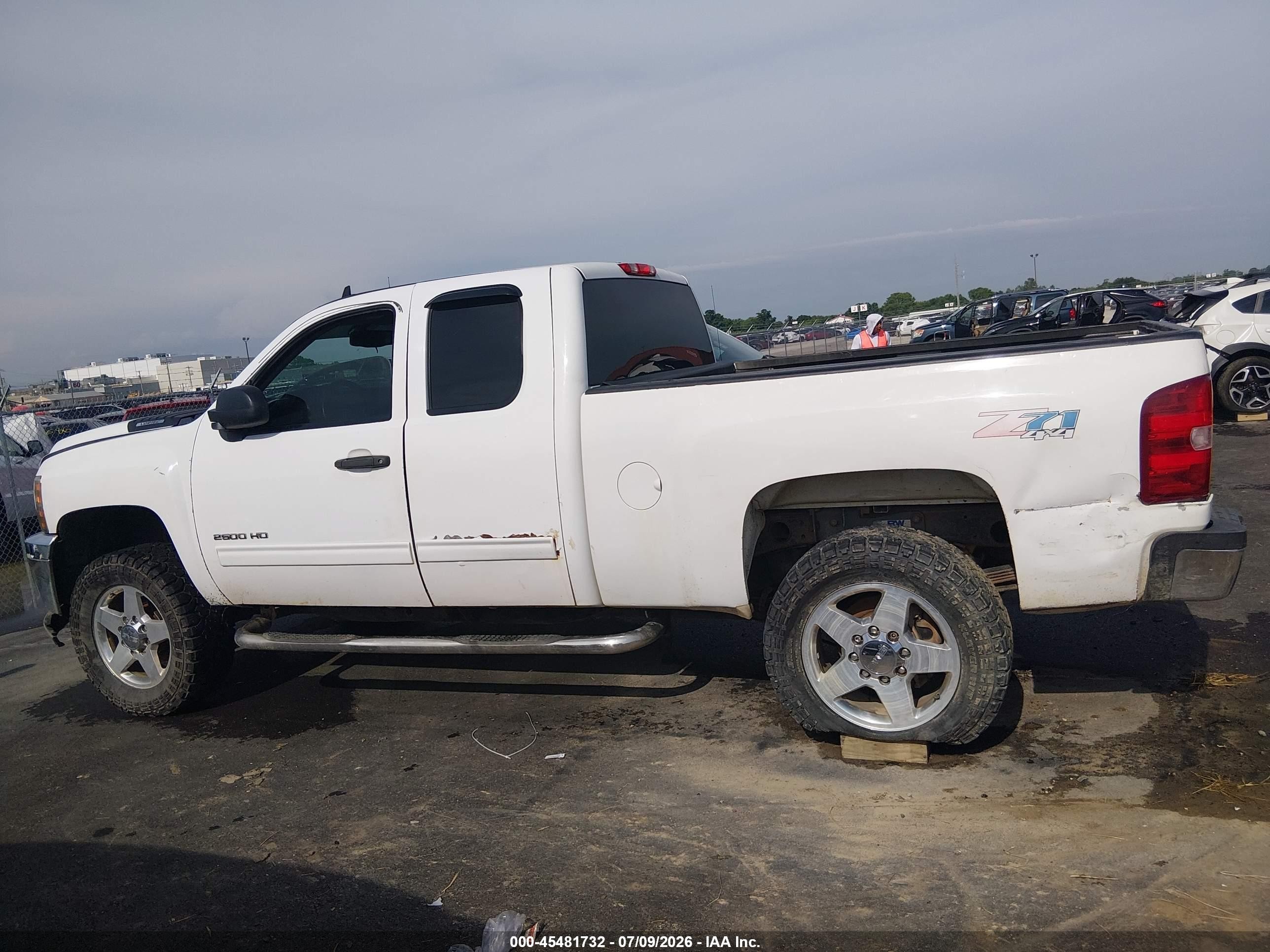 2013 Chevrolet Silverado 2500hd Lt White vin: 1GC2KXCB6DZ355877