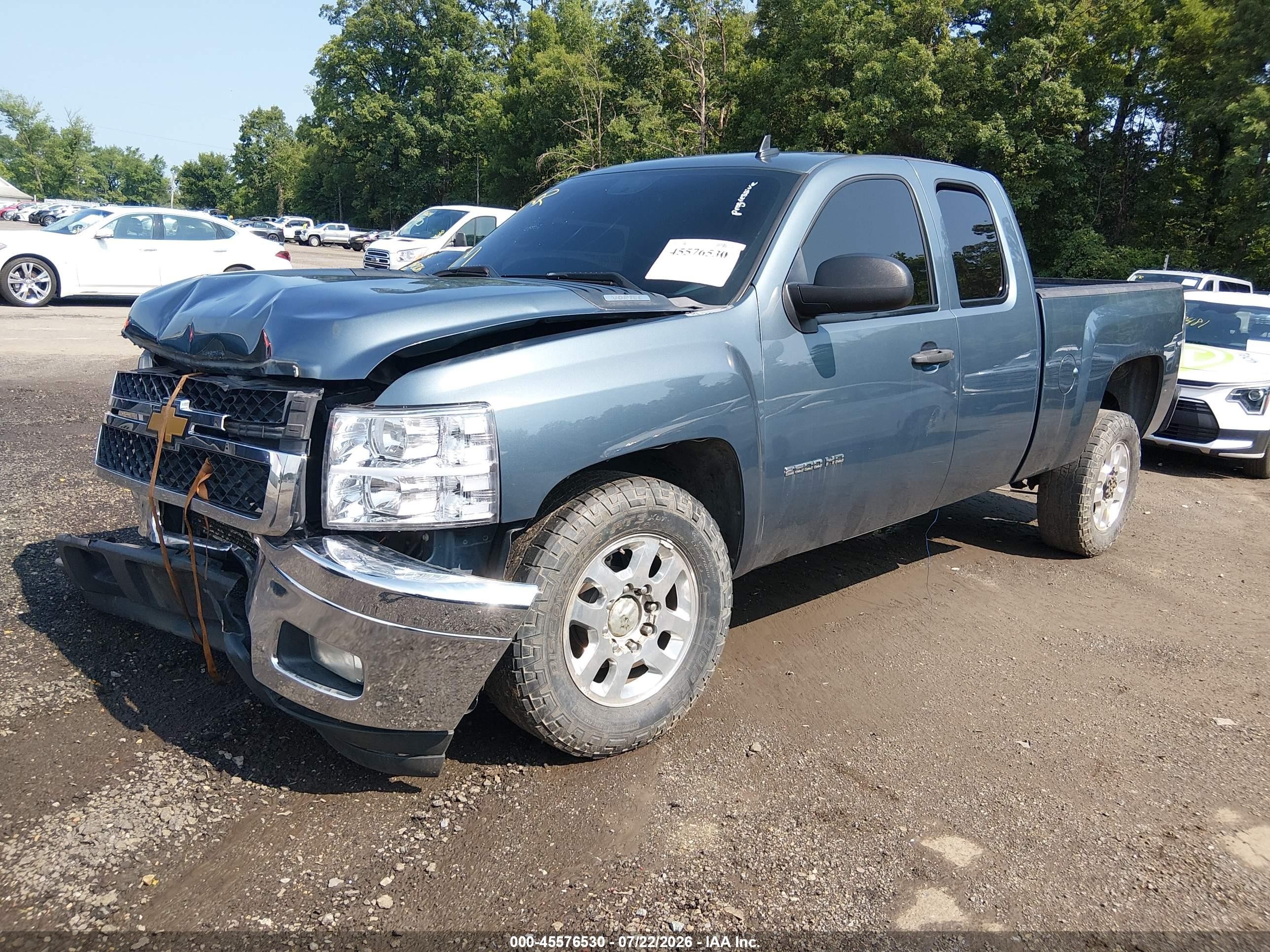 2012 Chevrolet Silverado 2500hd Lt Light Blue vin: 1GC2KXCG0CZ350992