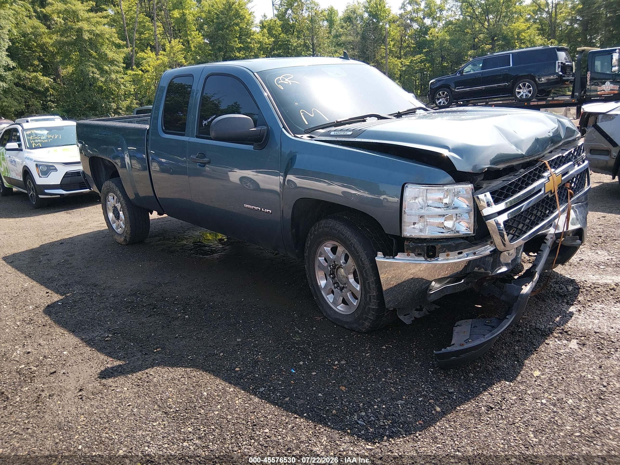 2012 Chevrolet Silverado 2500hd Lt Light Blue vin: 1GC2KXCG0CZ350992