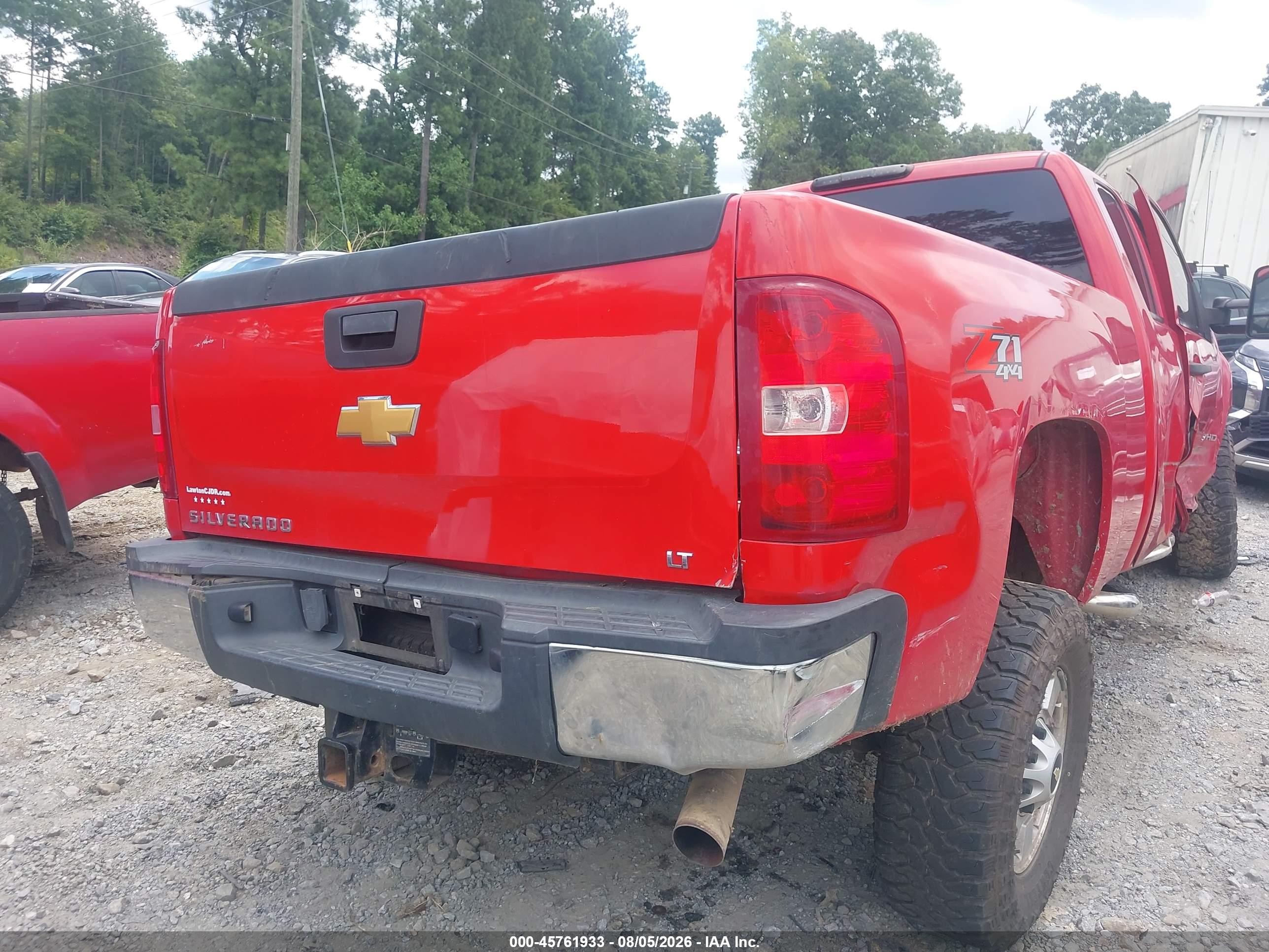 2013 Chevrolet Silverado 2500hd Lt Red vin: 1GC2KXCG2DZ398317