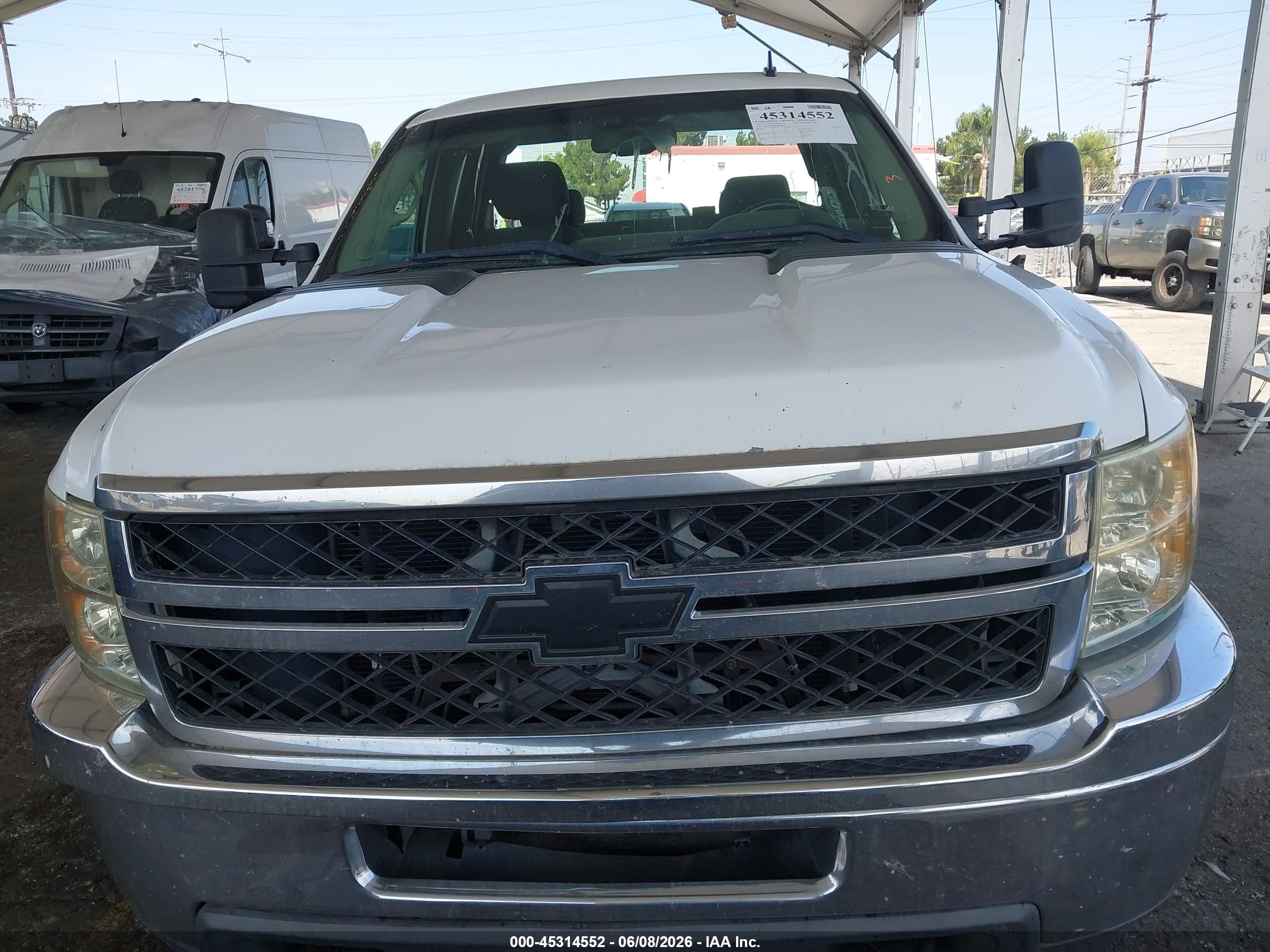 2011 Chevrolet Silverado 2500hd Lt White vin: 1GC2KXCG7BZ190897