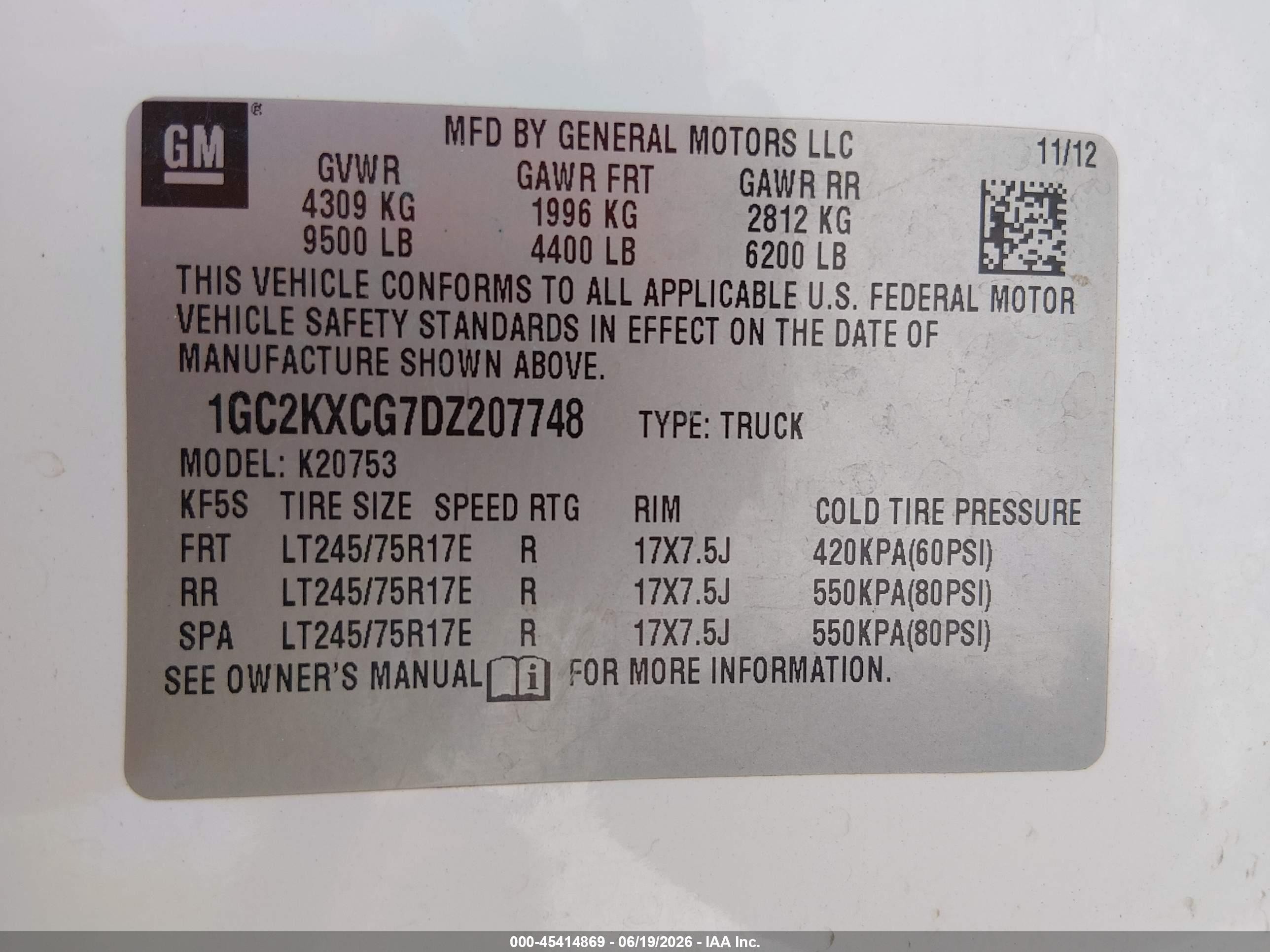 2013 Chevrolet Silverado 2500hd Lt White vin: 1GC2KXCG7DZ207748