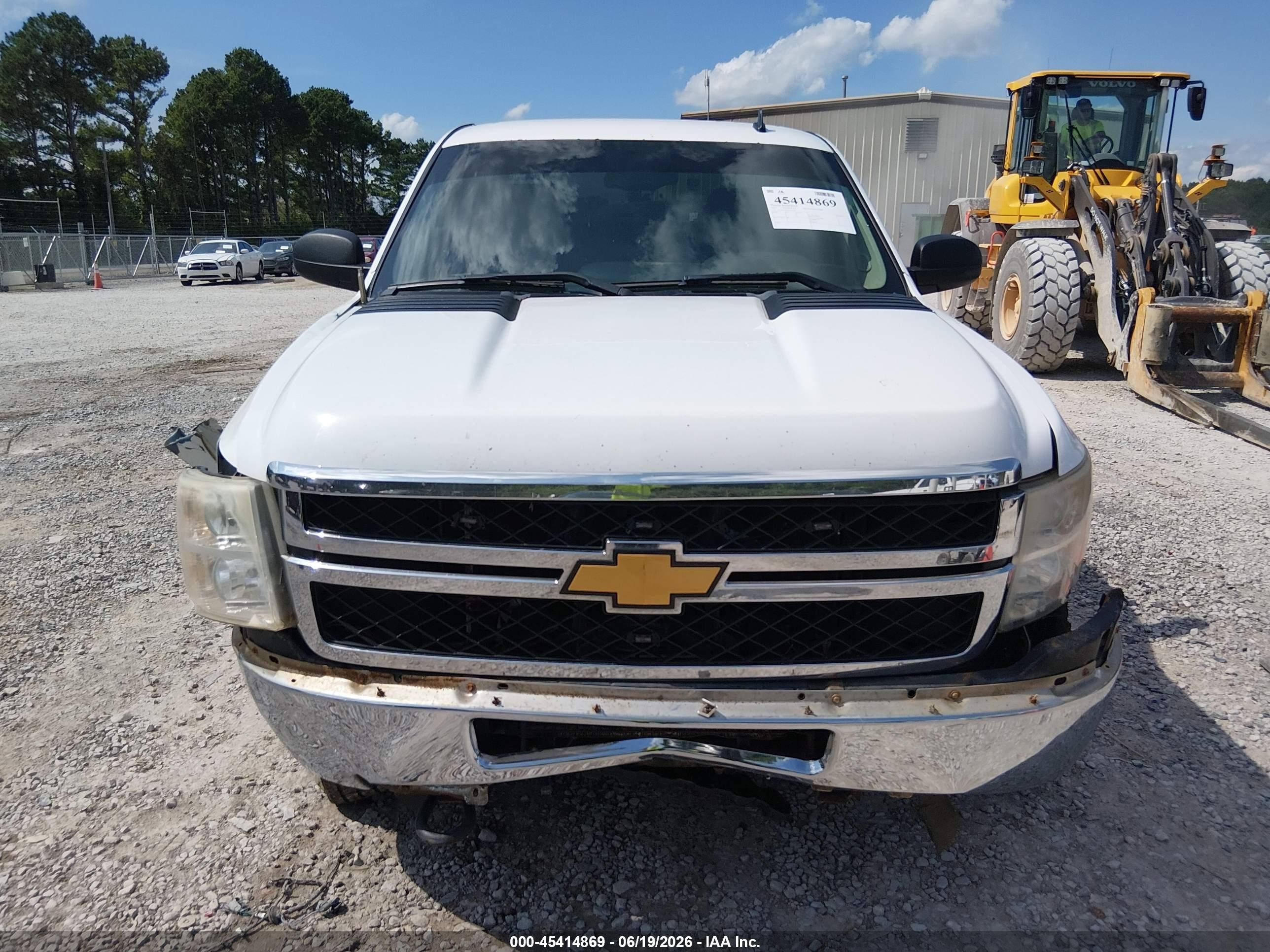 2013 Chevrolet Silverado 2500hd Lt White vin: 1GC2KXCG7DZ207748