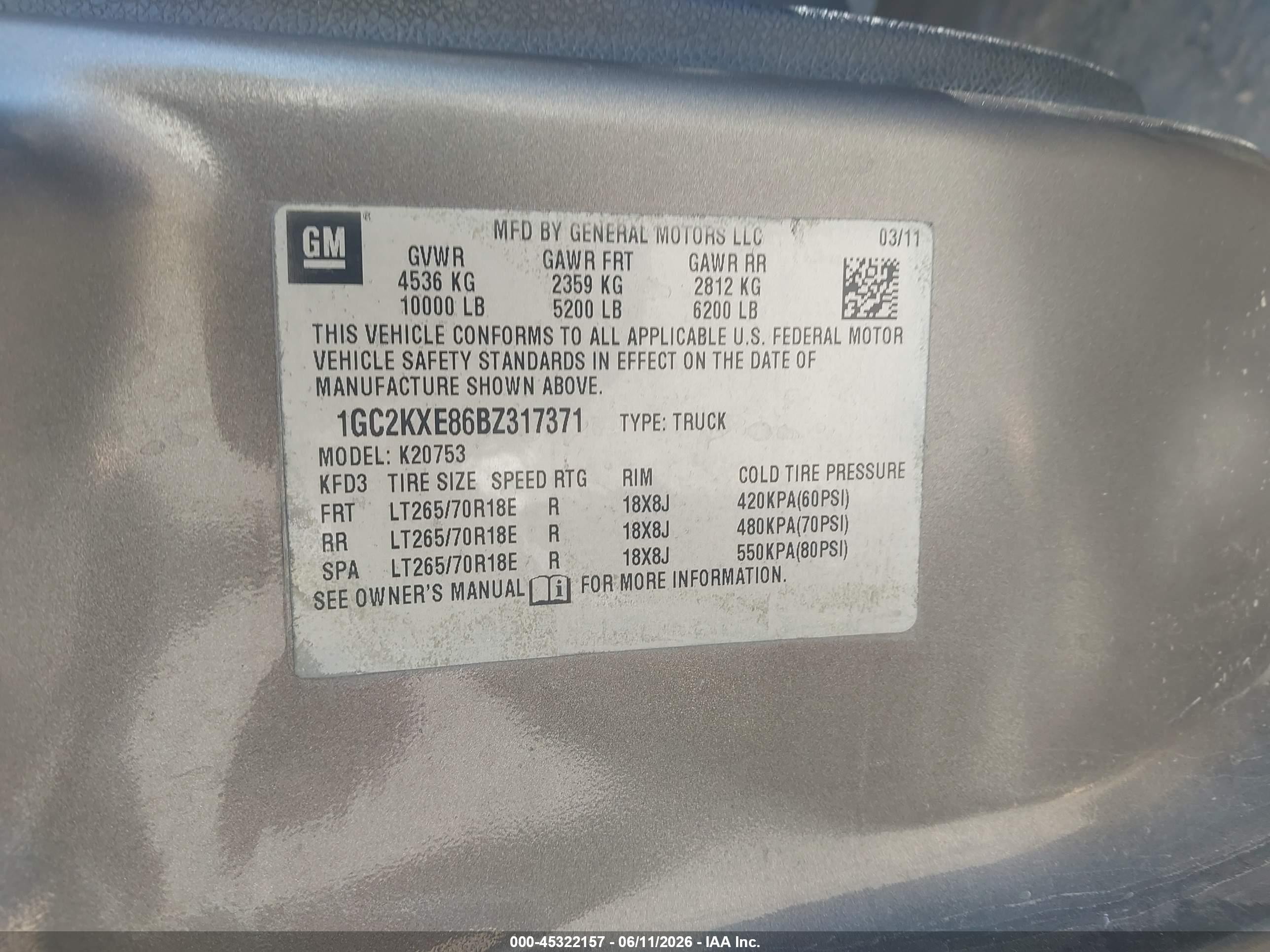 2011 Chevrolet Silverado 2500hd Lt Pewter vin: 1GC2KXE86BZ317371