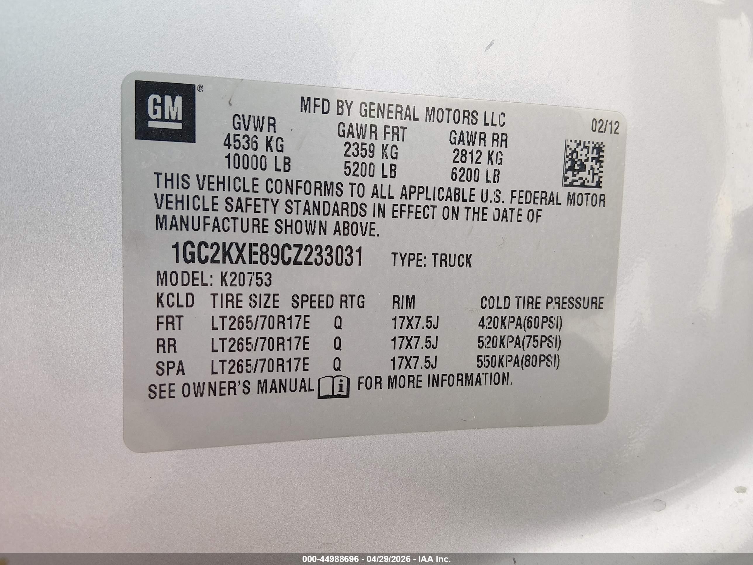 2012 Chevrolet Silverado 2500hd Lt Серебряный vin: 1GC2KXE89CZ233031