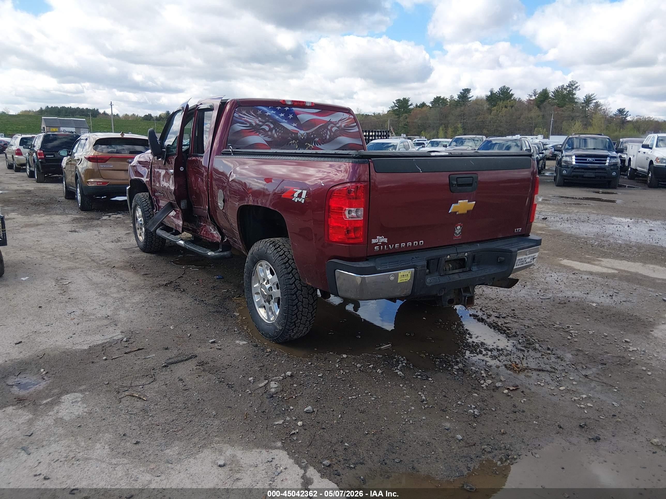 2013 Chevrolet Silverado 2500hd Ltz Red vin: 1GC2KYCG0DZ397009