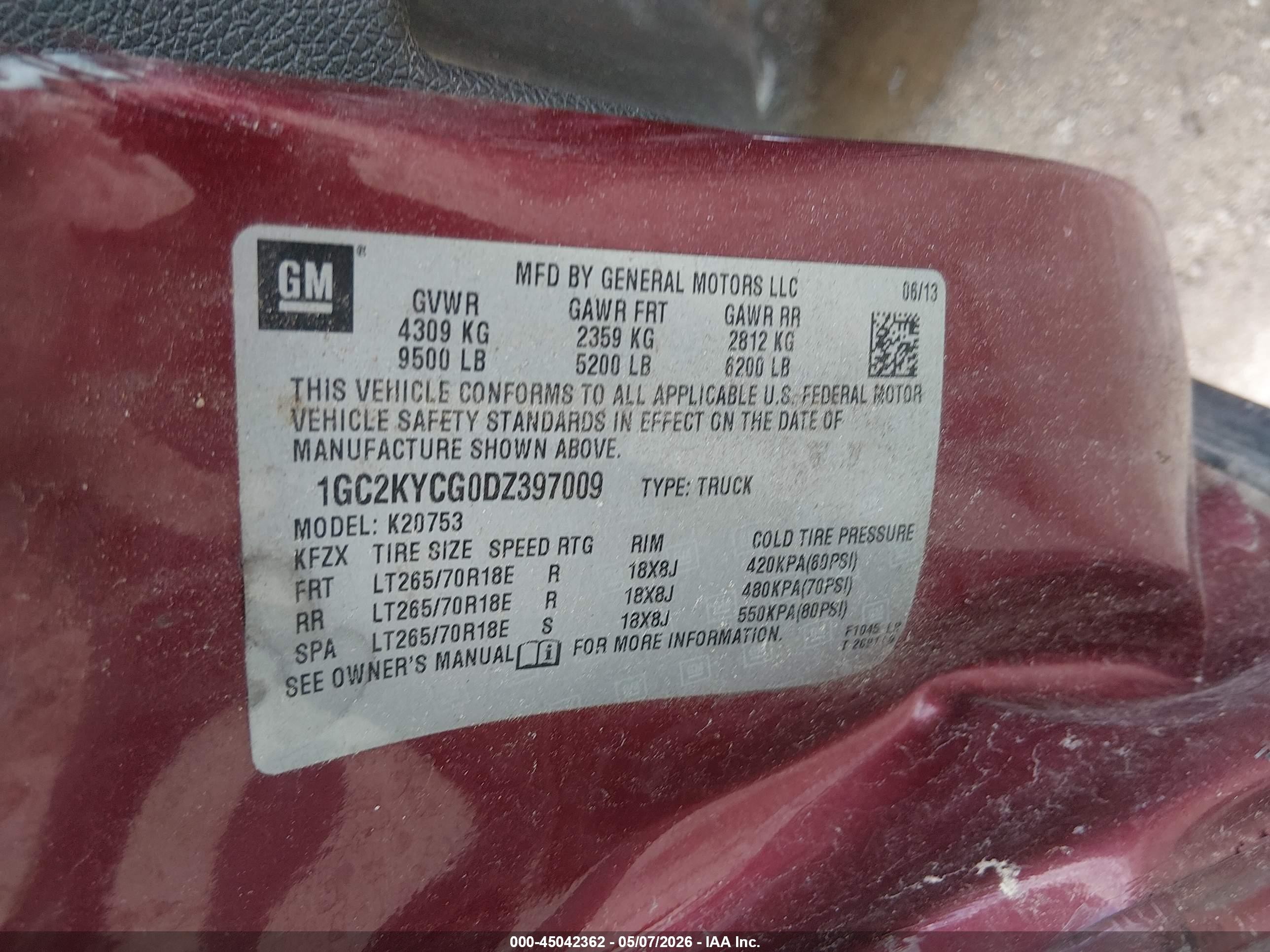2013 Chevrolet Silverado 2500hd Ltz Red vin: 1GC2KYCG0DZ397009