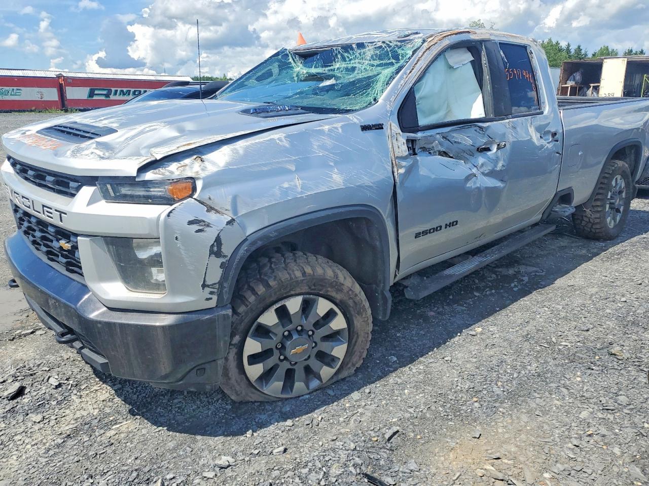 2022 Chevrolet K2500 Silverado Silver vin: 1GC2YMEYXNF228471