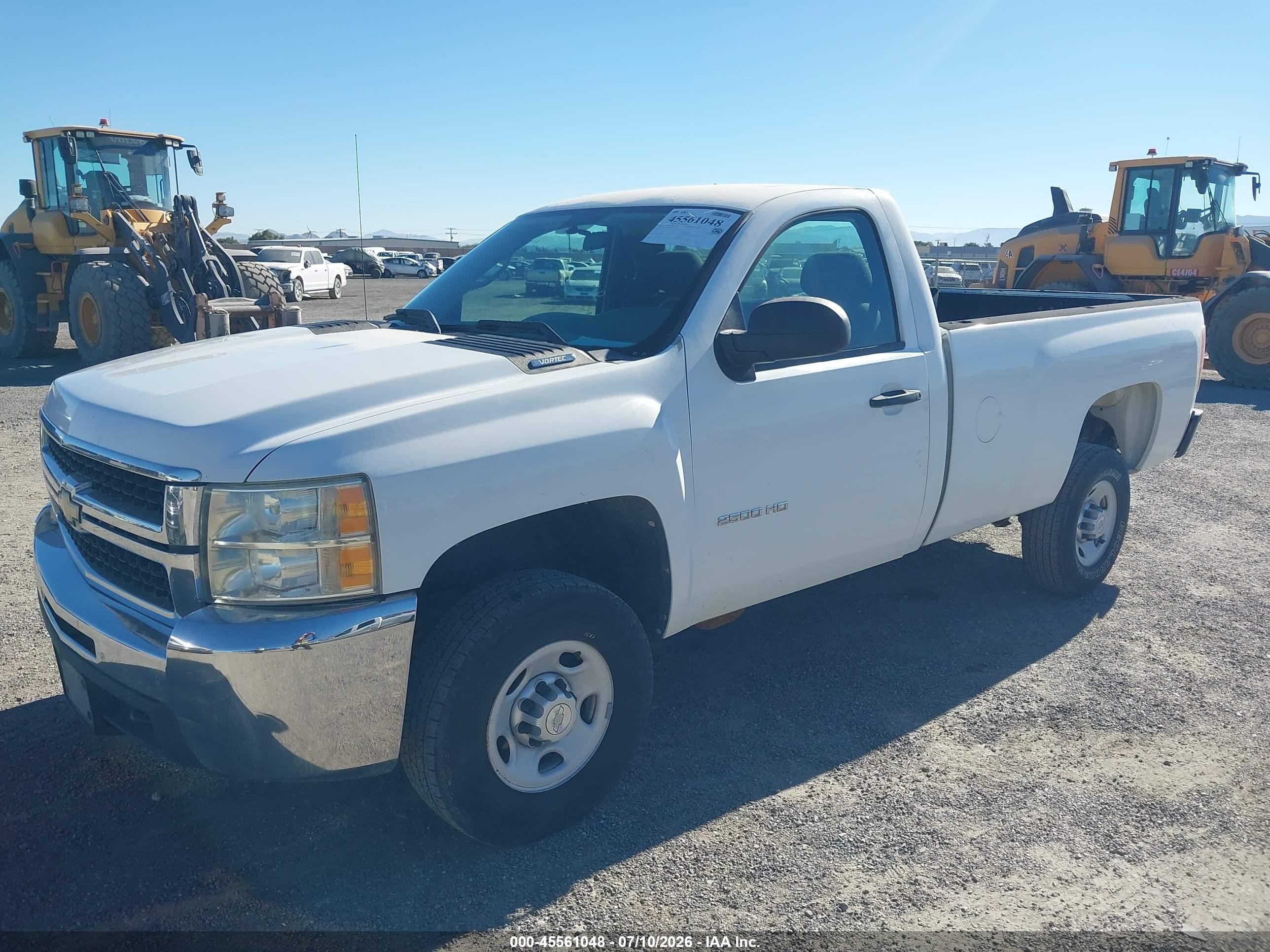 2010 Chevrolet Silverado 2500hd Work Truck White vin: 1GC3CVBG2AF152257