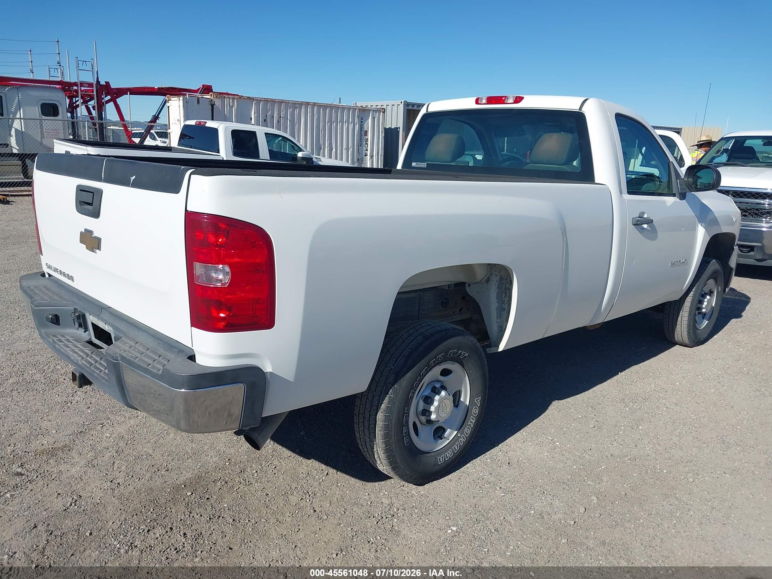 2010 Chevrolet Silverado 2500hd Work Truck White vin: 1GC3CVBG2AF152257