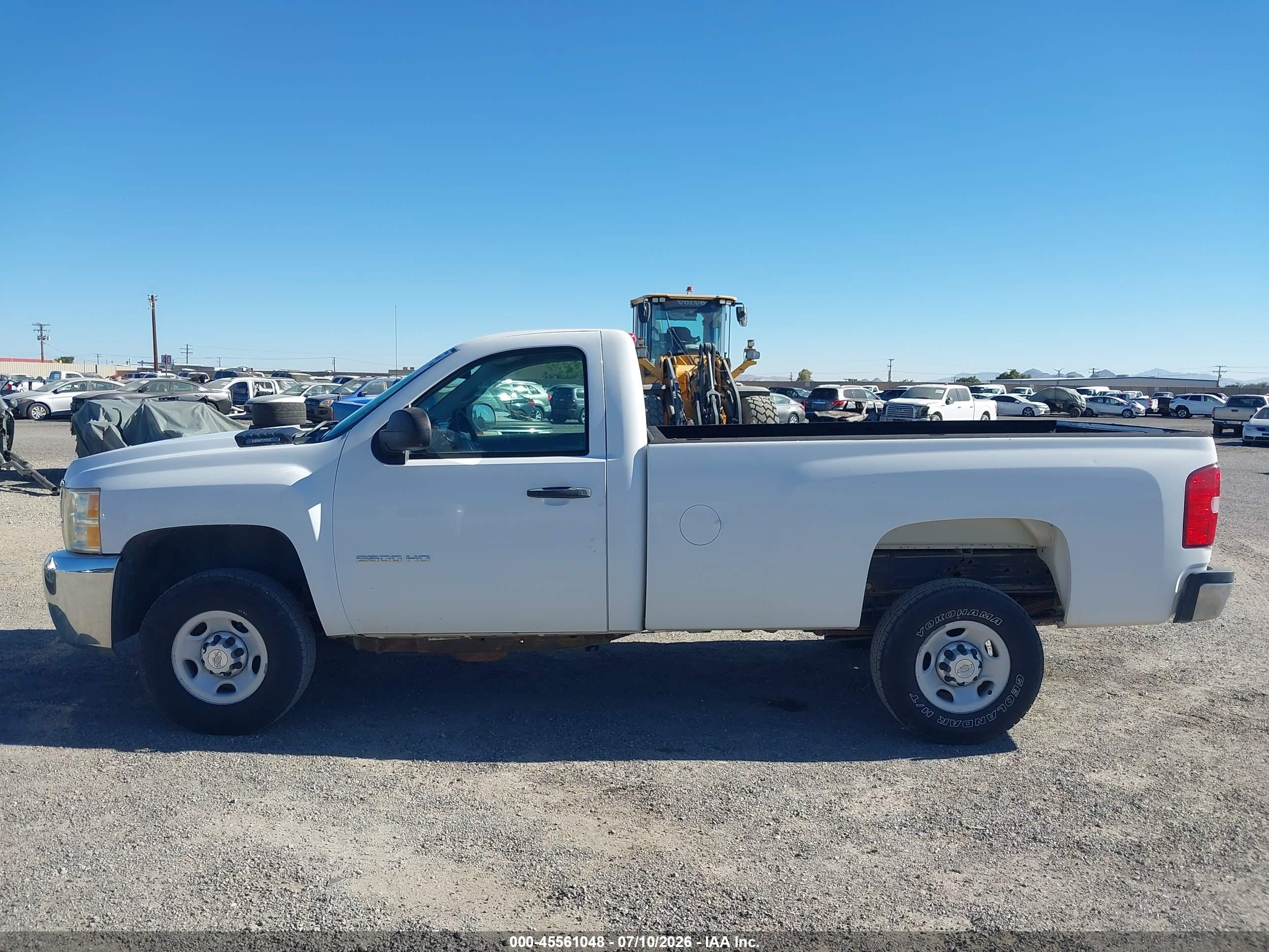 2010 Chevrolet Silverado 2500hd Work Truck White vin: 1GC3CVBG2AF152257