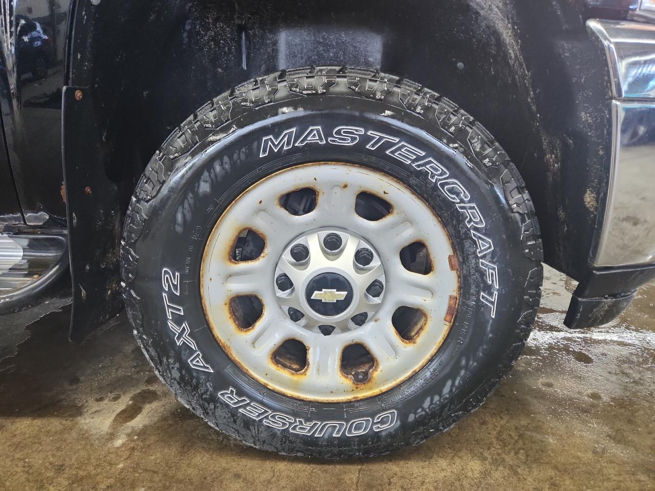 2012 Chevrolet Silverado K3500 Black vin: 1GC3KZCG1CZ175636 Damage: Right Front Wheel, Rust, Repair Required