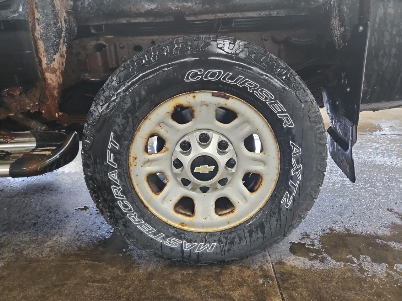 2012 Chevrolet Silverado K3500 Black vin: 1GC3KZCG1CZ175636 Damage: Left Rail/Unirail, Rust, Naaa Acceptable