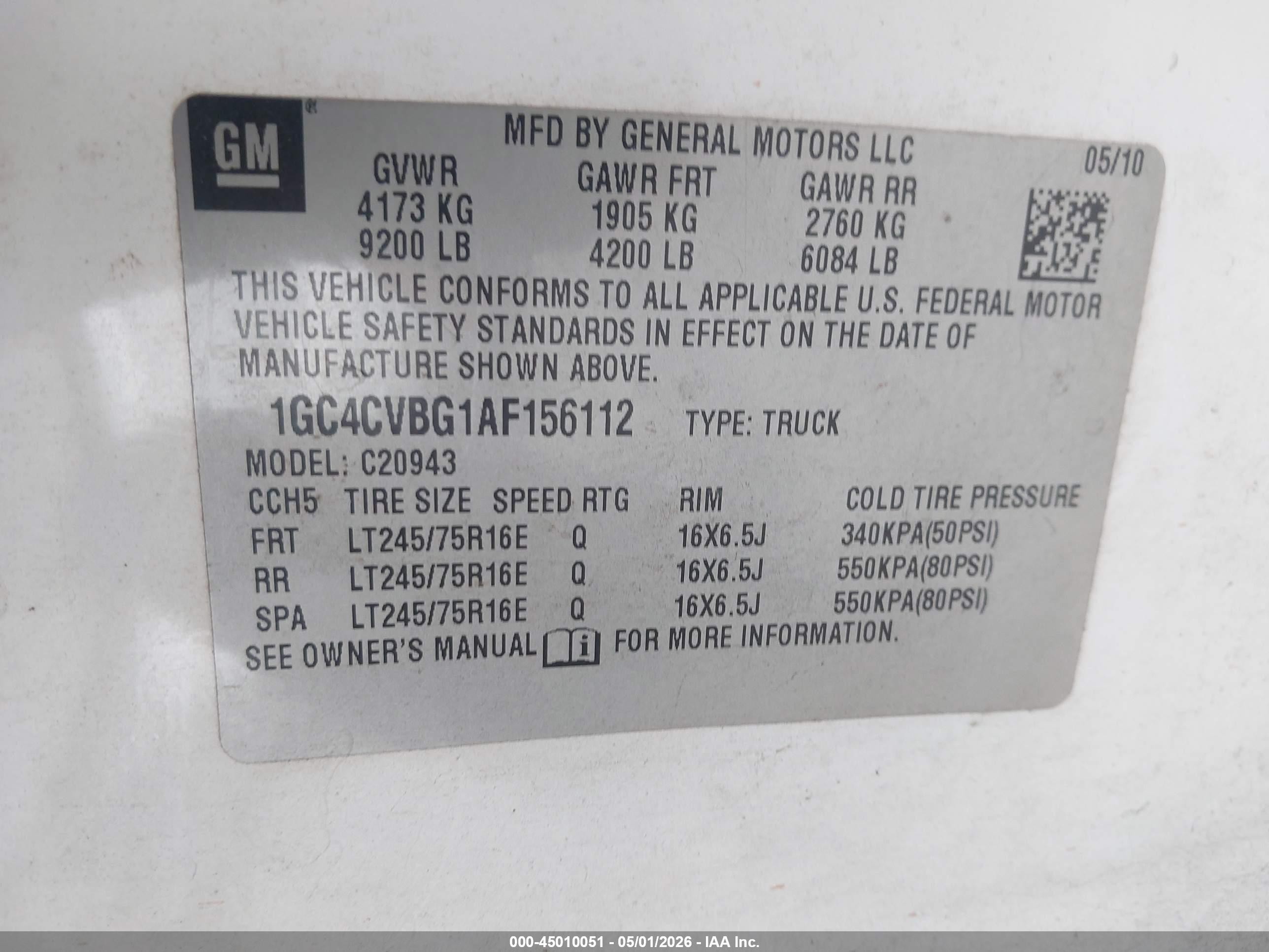 2010 Chevrolet Silverado 2500hd Work Truck White vin: 1GC4CVBG1AF156112