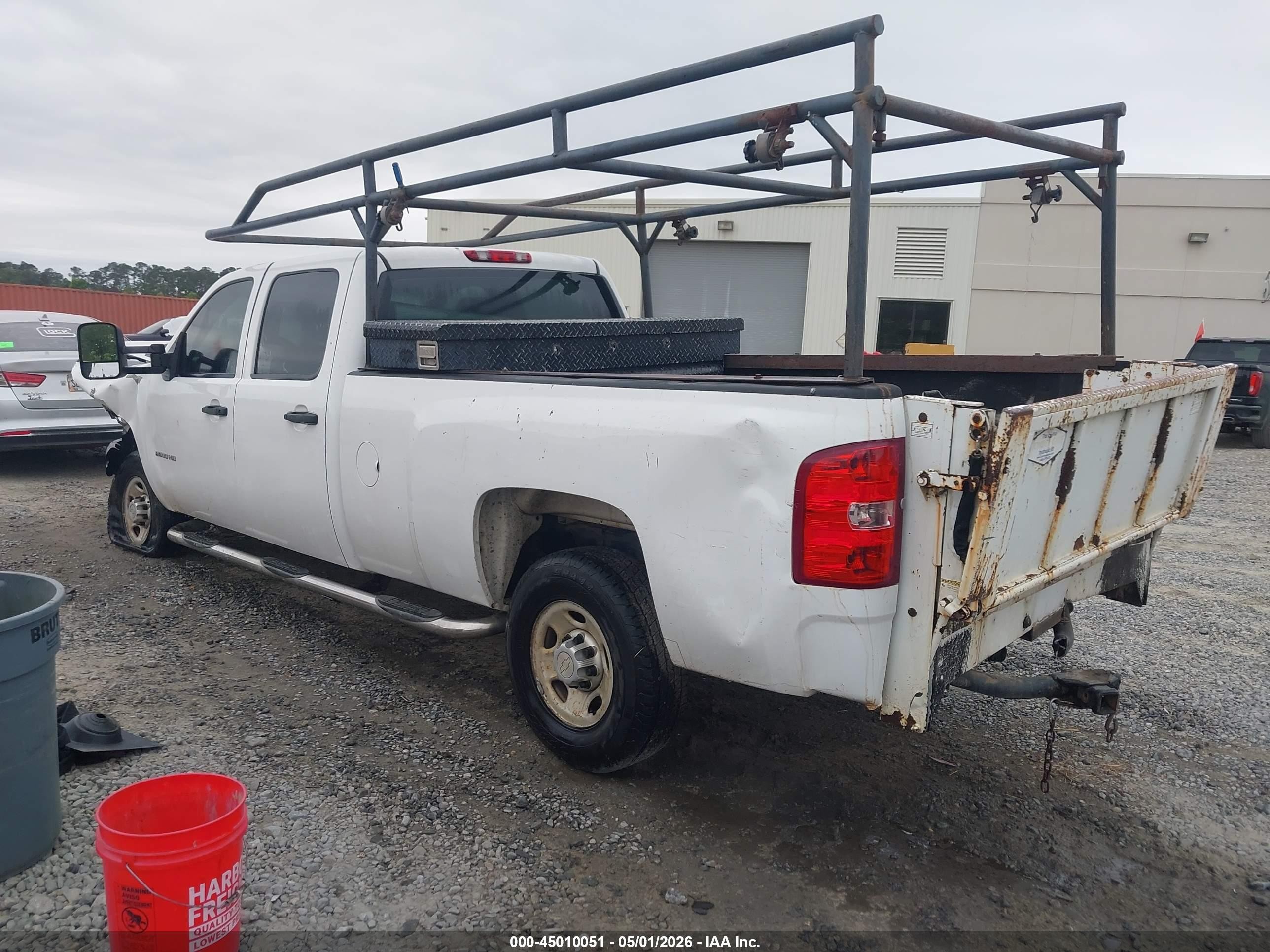 2010 Chevrolet Silverado 2500hd Work Truck White vin: 1GC4CVBG1AF156112