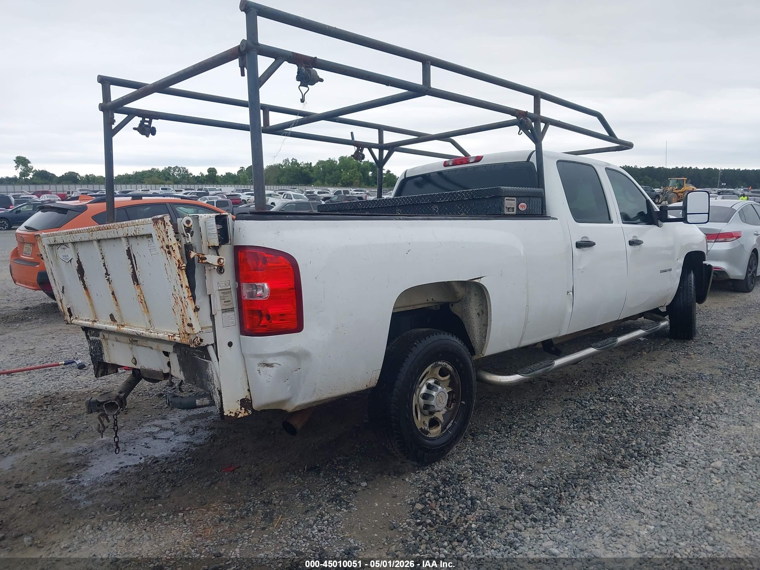 2010 Chevrolet Silverado 2500hd Work Truck White vin: 1GC4CVBG1AF156112