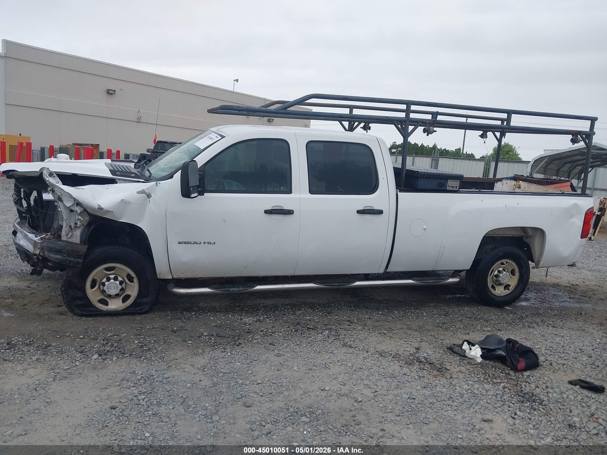 2010 Chevrolet Silverado 2500hd Work Truck White vin: 1GC4CVBG1AF156112