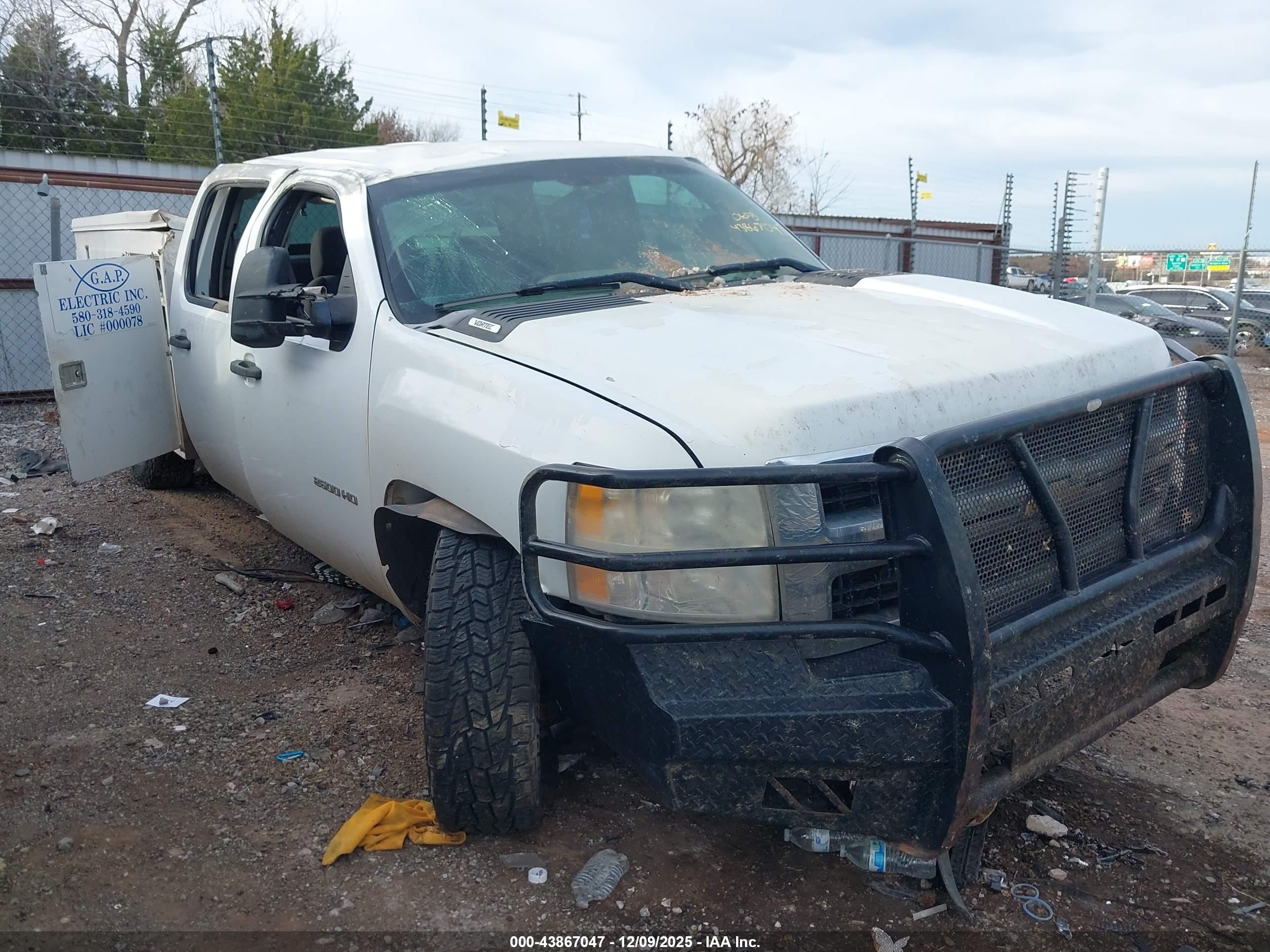2010 Chevrolet Silverado 2500hd Work Truck White vin: 1GC4CVBG6AF157126