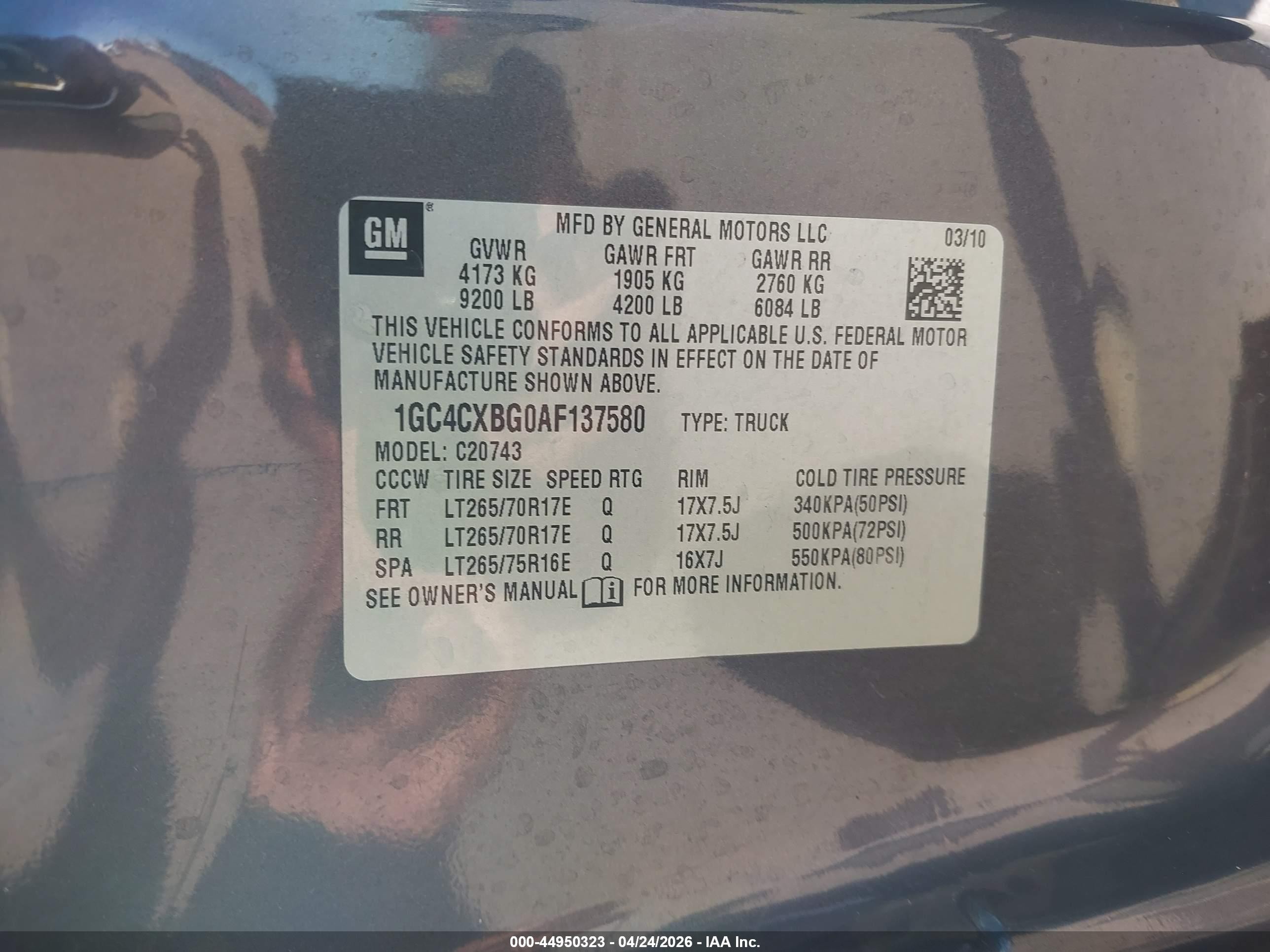 2010 Chevrolet Silverado 2500hd Lt Серый vin: 1GC4CXBG0AF137580
