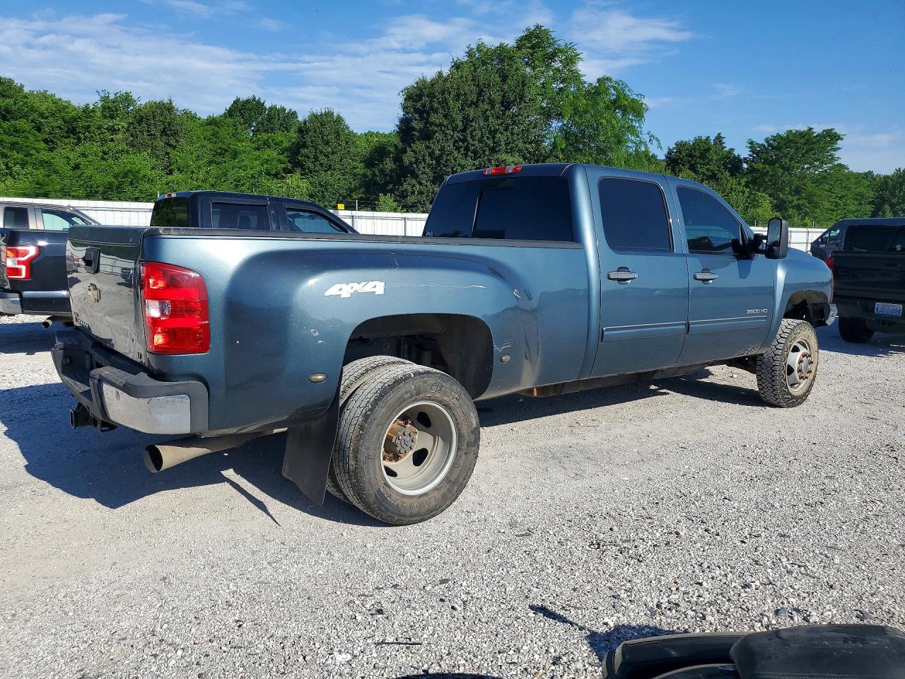 2012 Chevrolet Silverado K3500 Lt Blue vin: 1GC4K0C85CF194989