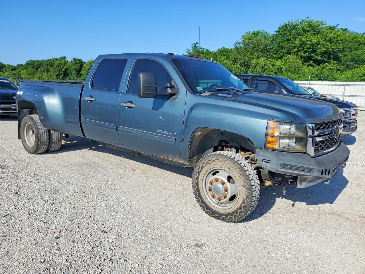 2012 Chevrolet Silverado K3500 Lt Blue vin: 1GC4K0C85CF194989