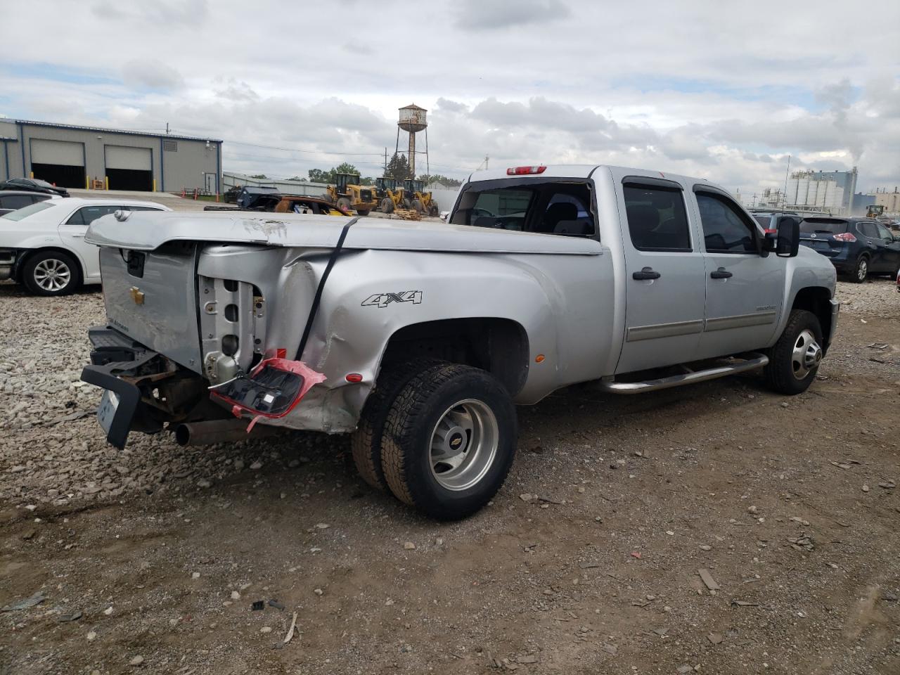 2013 Chevrolet Silverado K3500 Lt Silver vin: 1GC4K0C87DF156147