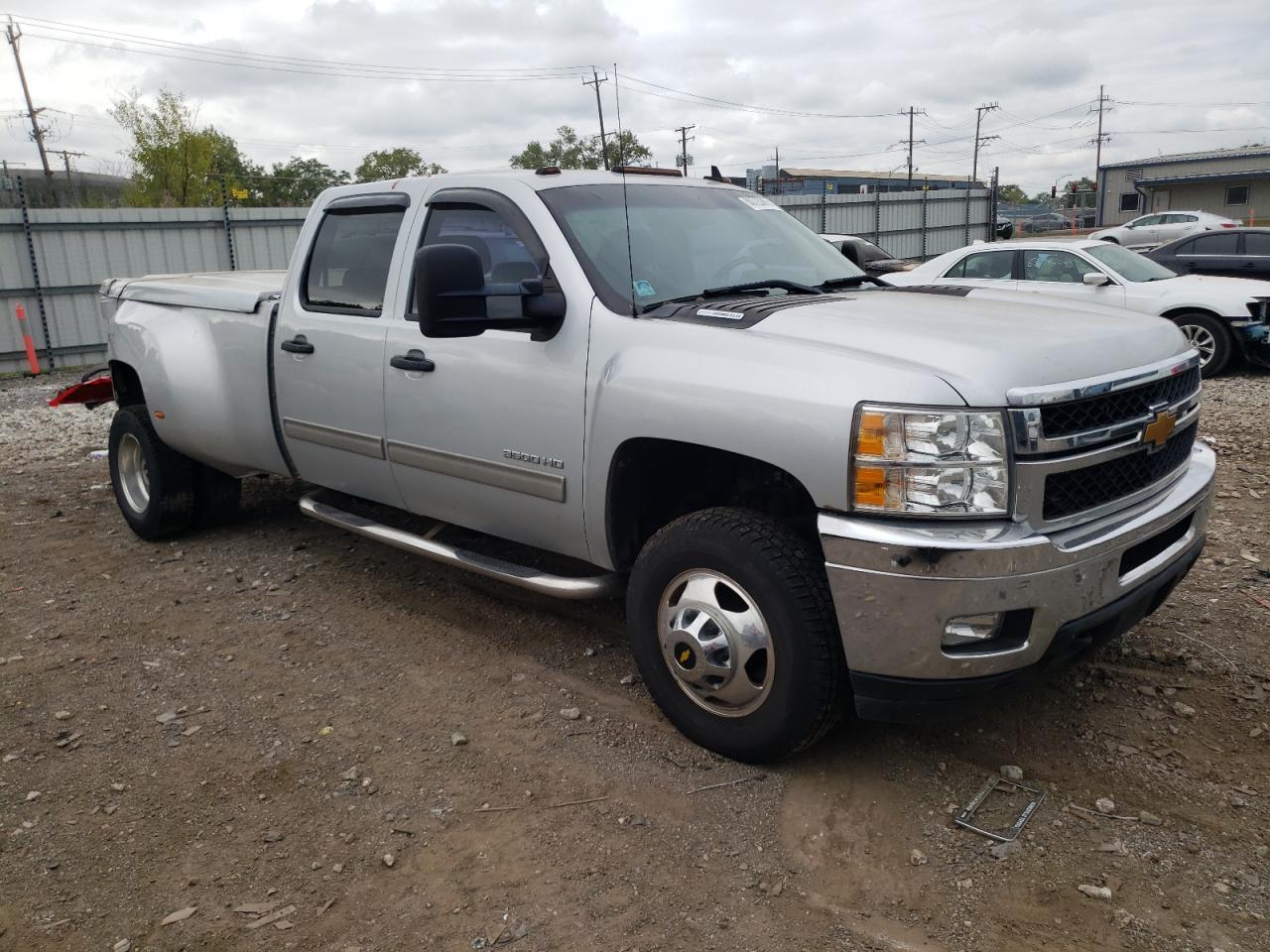2013 Chevrolet Silverado K3500 Lt Silver vin: 1GC4K0C87DF156147